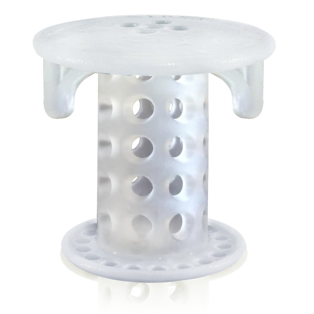 SinkShroom 1.25-in Clear and Chrome Drain Cover at