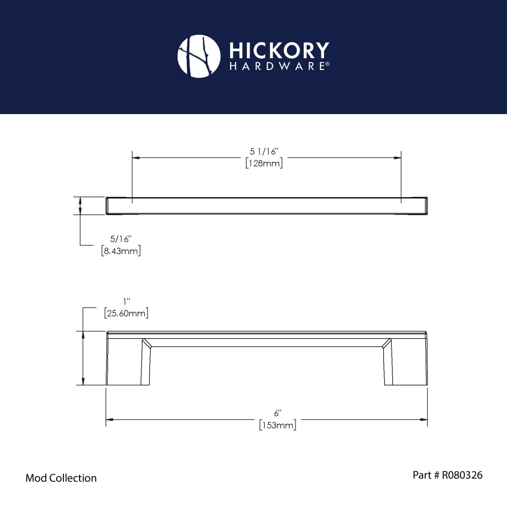 Hickory Hardware R080326MBX-10G Cabinet-Pulls - View #2