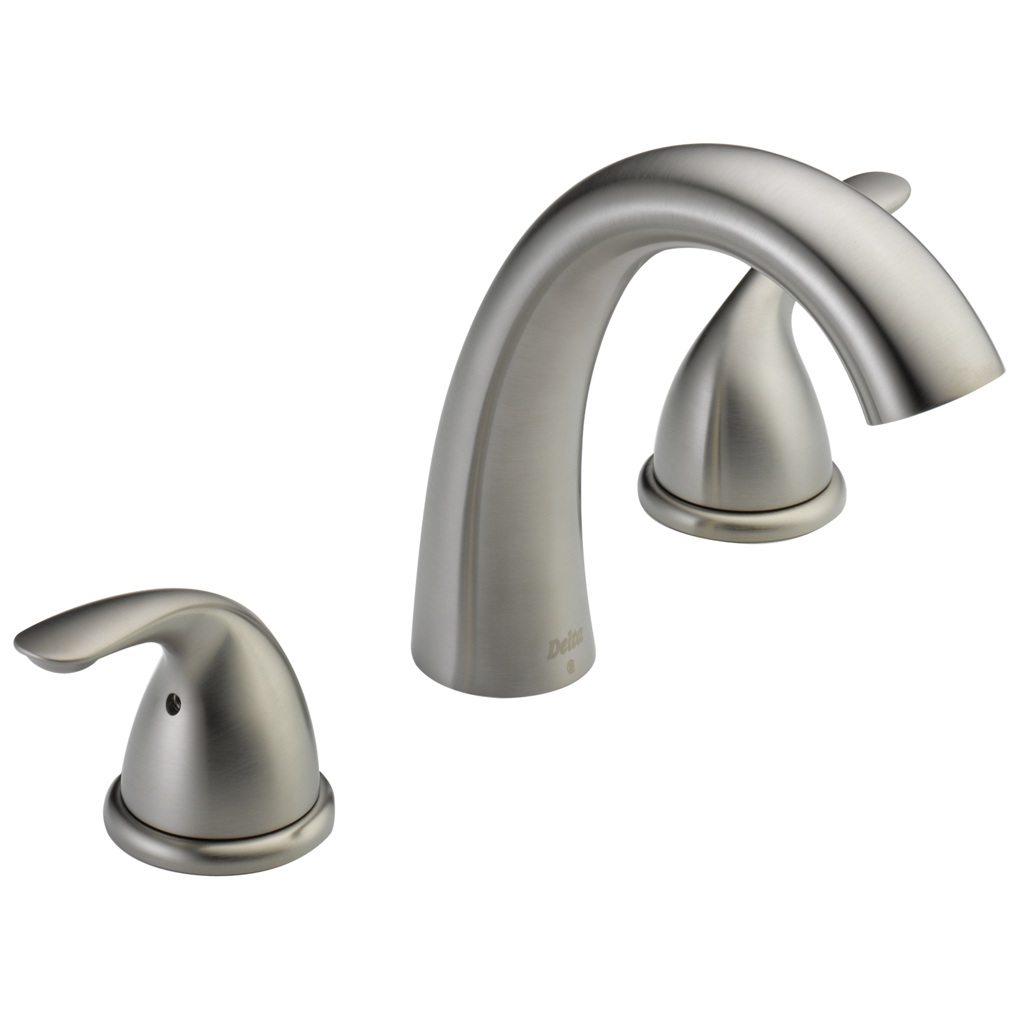 Delta T5722-SS Classic Stainless 2-handle Deck-mount Roman Mid-arc Bathtub Faucet