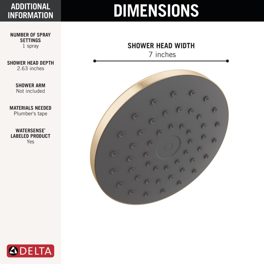 Delta 75103CZ Fixed-Showerhead - View #4