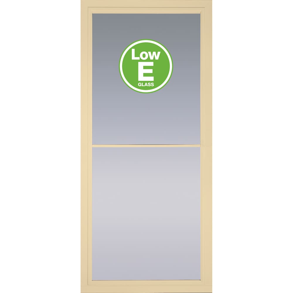 Rolscreen 32-in x 81-in Poplar White Full-view Retractable Screen Aluminum Storm Door in Off-White | - Pella 5600881E