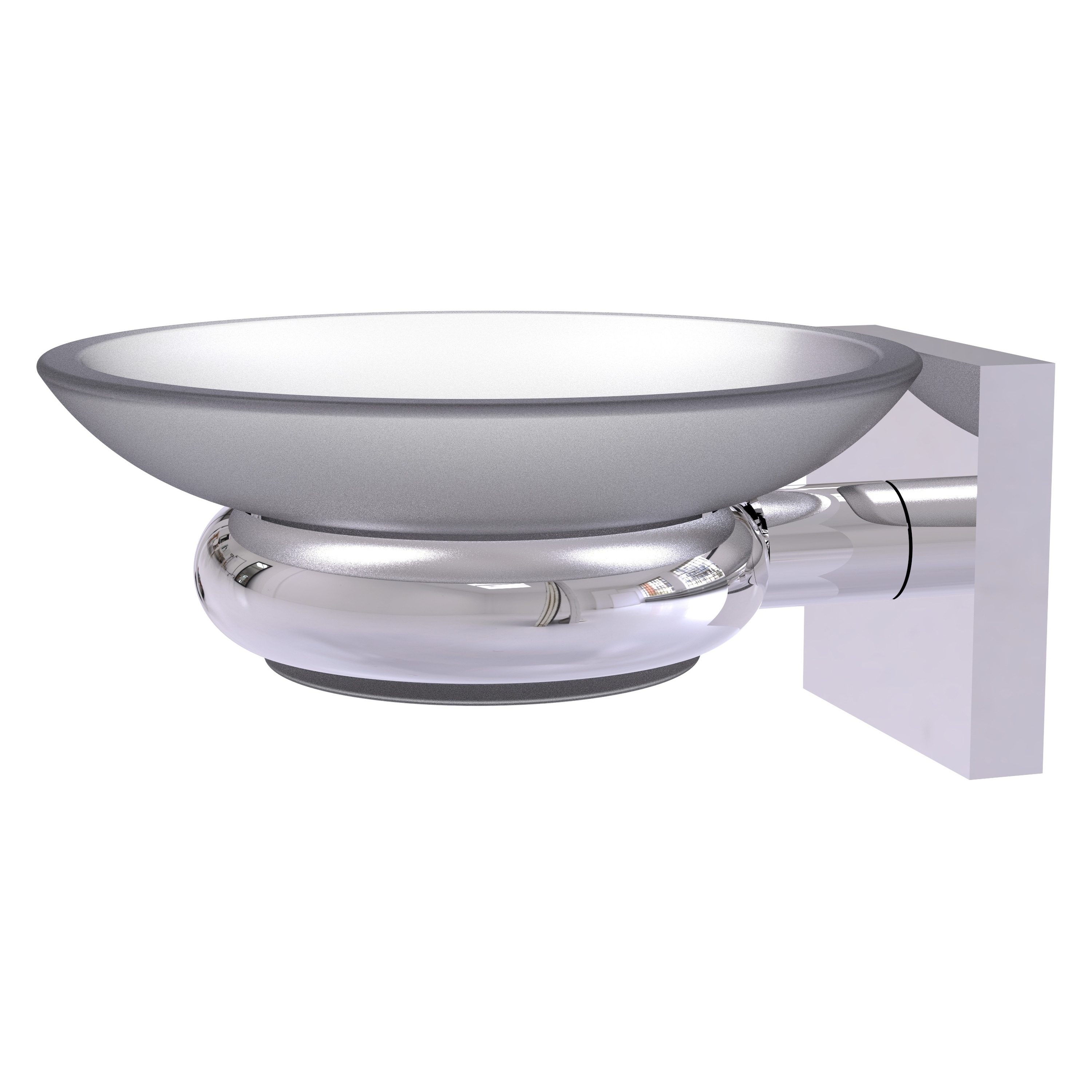 Jack 48.60.10 by WS Bath Collections, Wall Mounted Soap Dish in Polished  Chrome