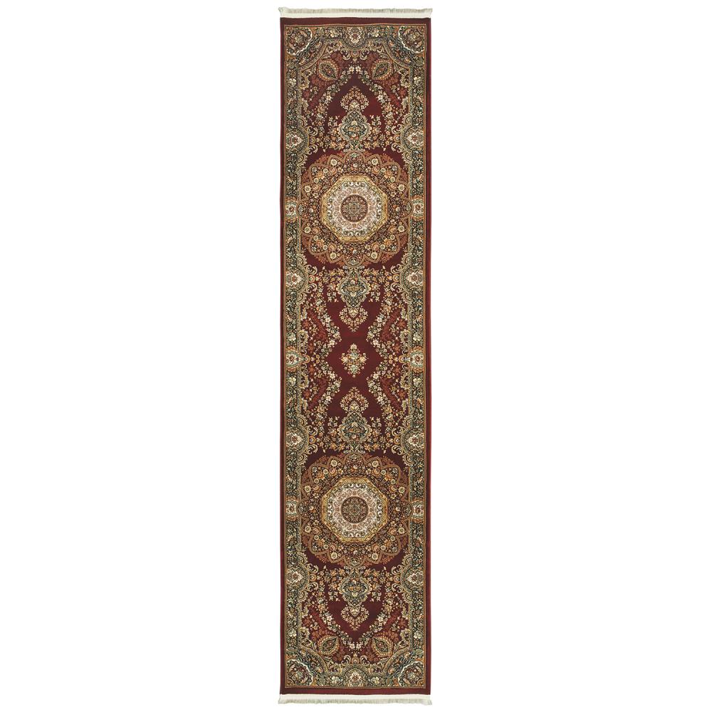 Archer Lane Kingswood 2 X 10 ft Red Indoor Medallion Oriental