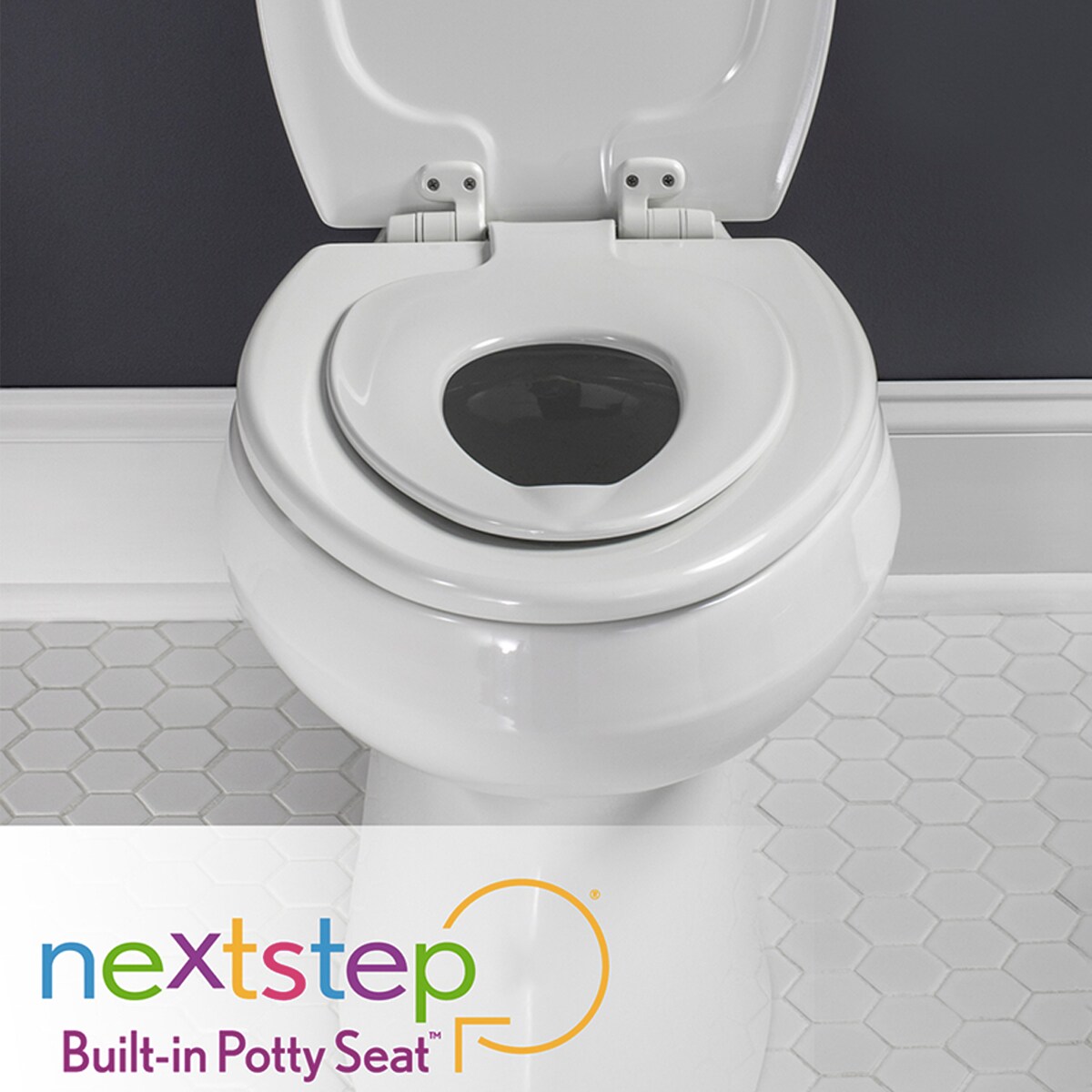 Bemis Siège de Toilette Pour Enfants Rond à Avant Fermé NextStep2