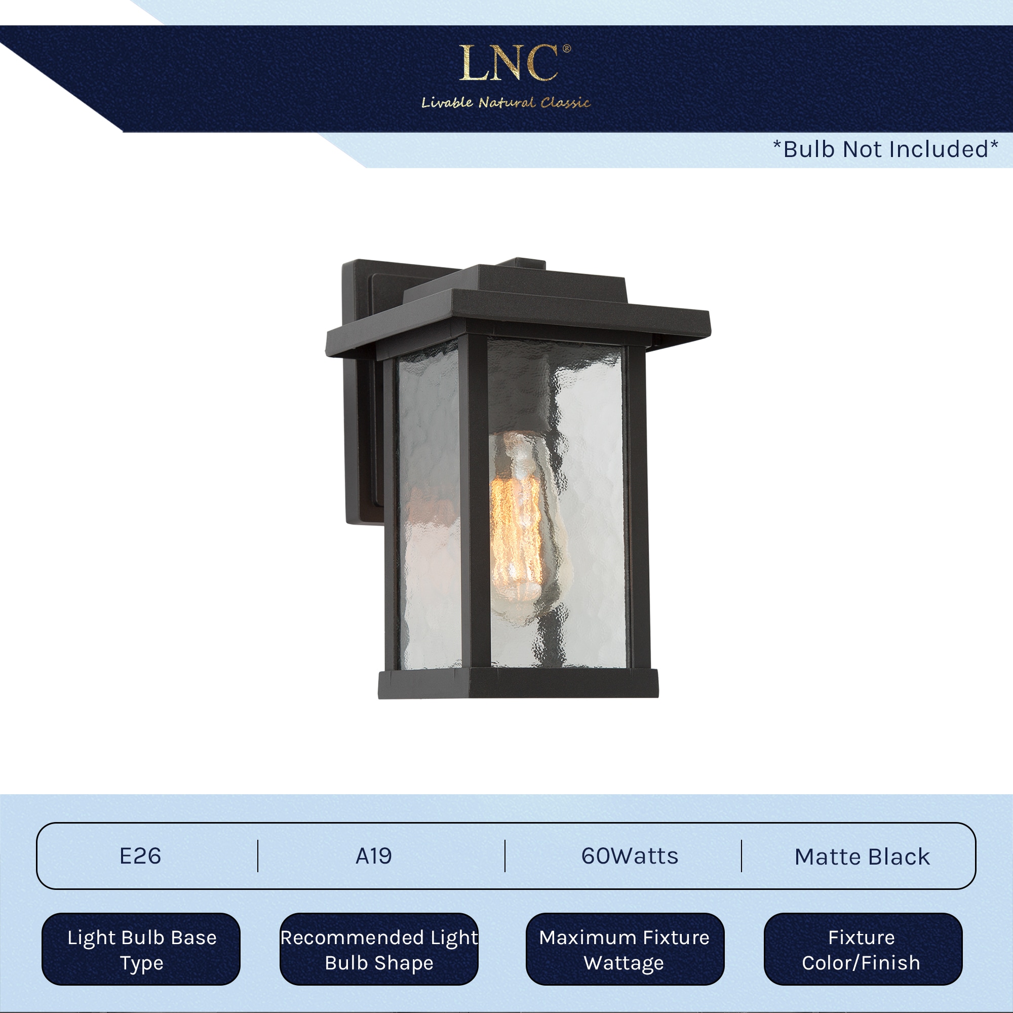 LNC A03321S Outdoor-Wall-Lighting - View #5