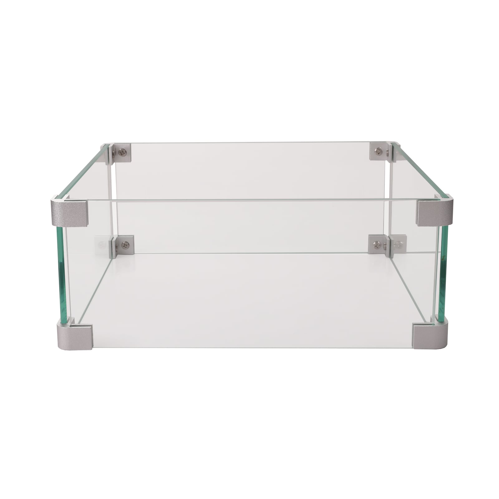 Maocao Hoom BH37128 14.4-in Clear Glass Fire Pit Wind guard
