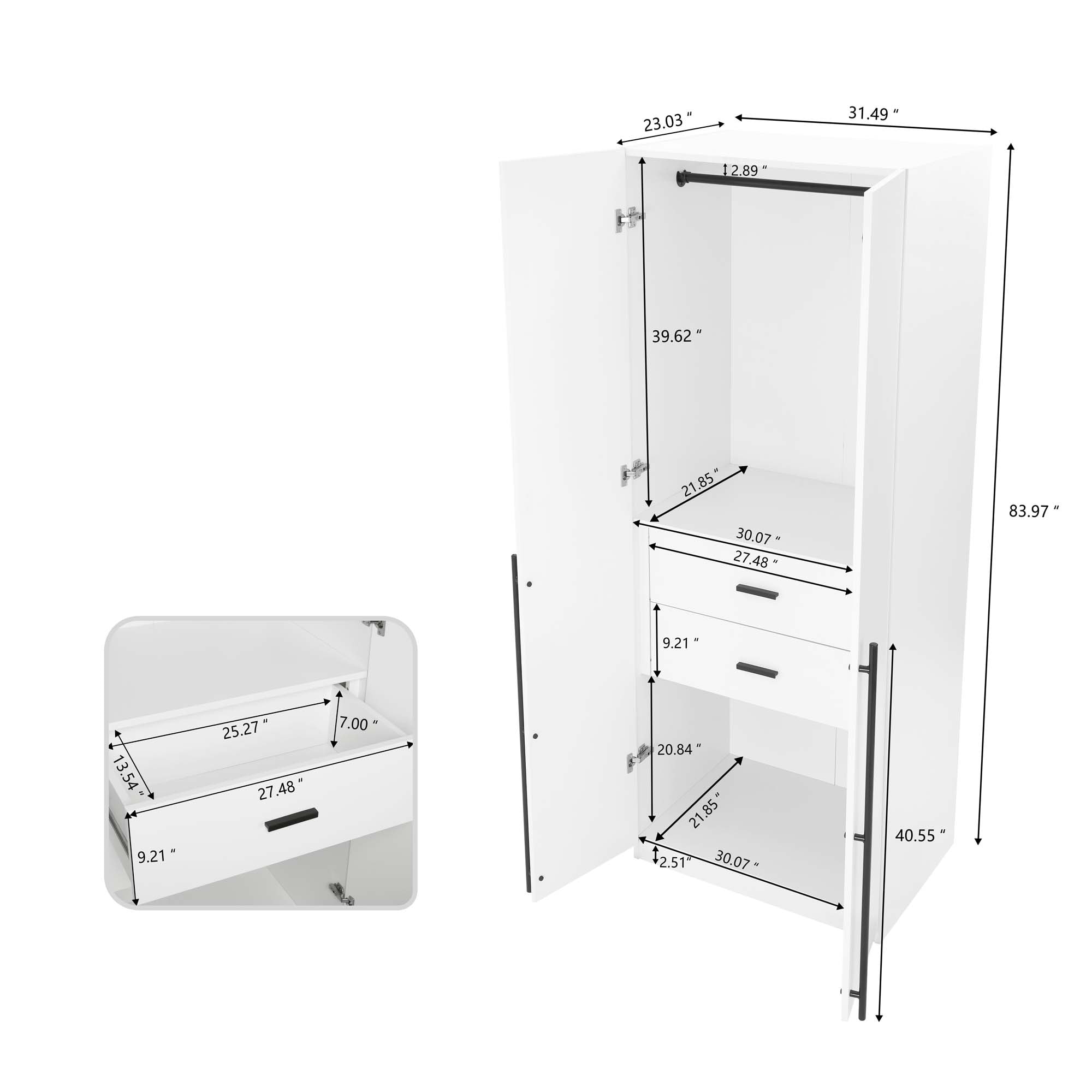 Manhattan Comfort 3-WC00123-WH Bedroom-Sets - View #4