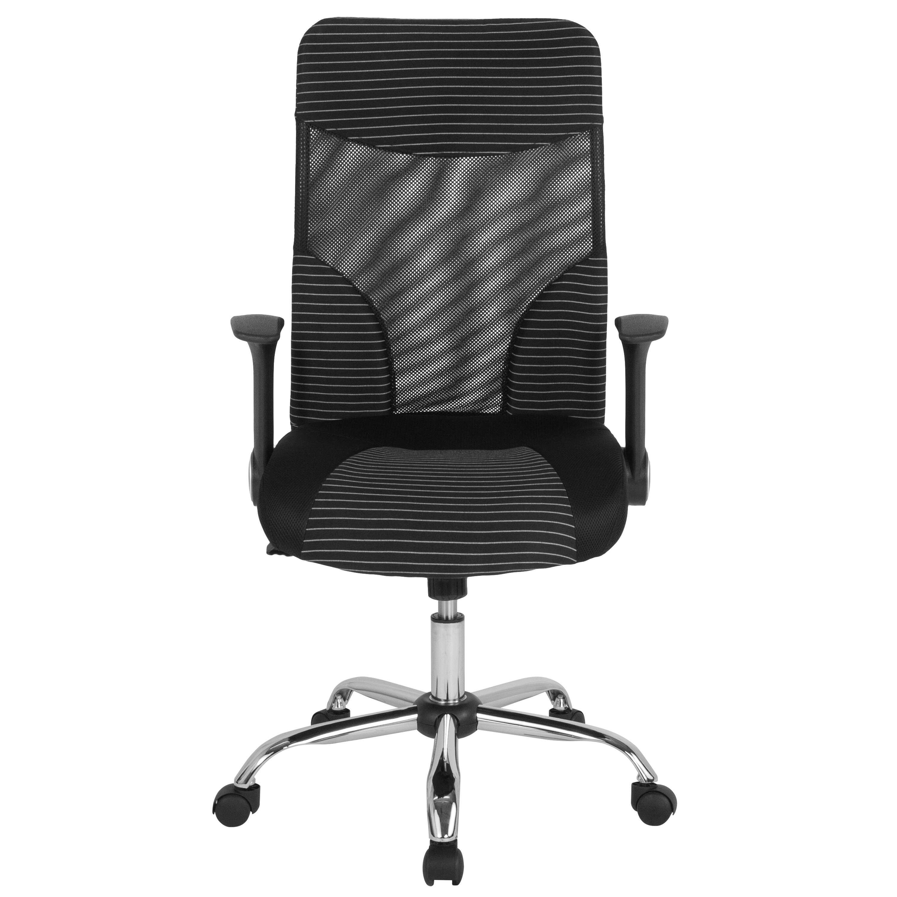Milford High Back Black and White Mesh Executive Office Chair