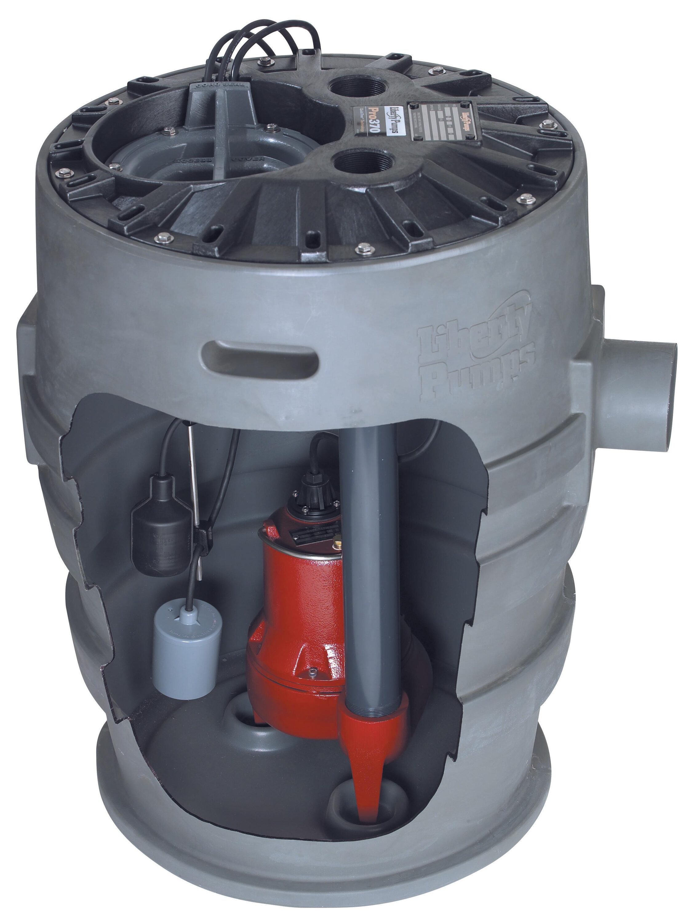 Liberty Pumps P372XLE51 1/2-HP 115 -Volt 110-Gallon Cast iron Sewage sump pump