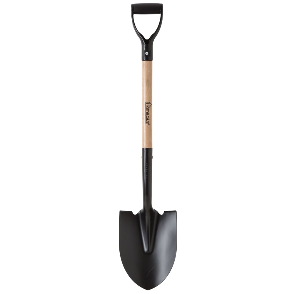 Home Plus PRY-P + 39 in. Steel Round Digging Shovel Wood Handle 6 pks