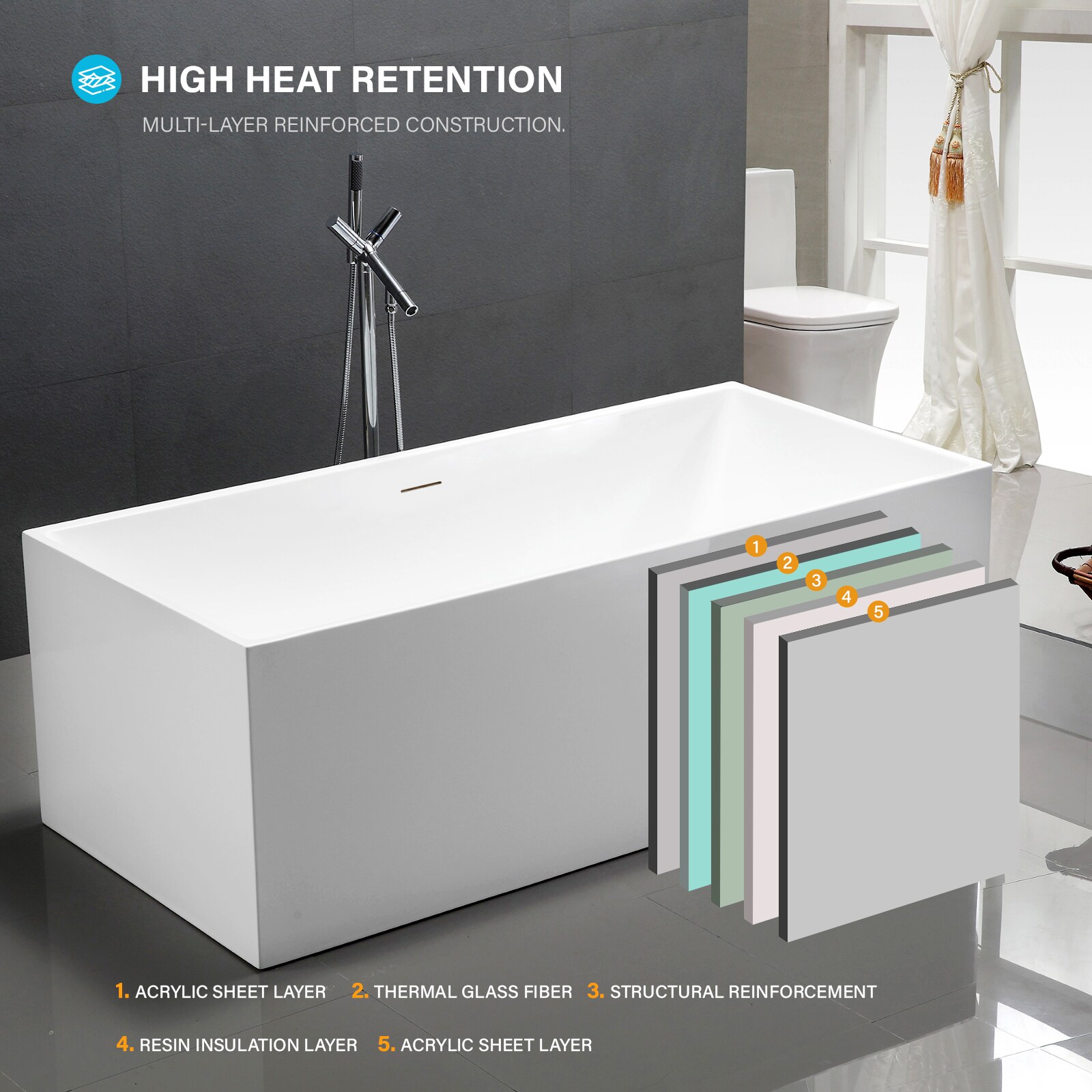 Vanity Art VA6813B-S-IO bathtubs - View #5