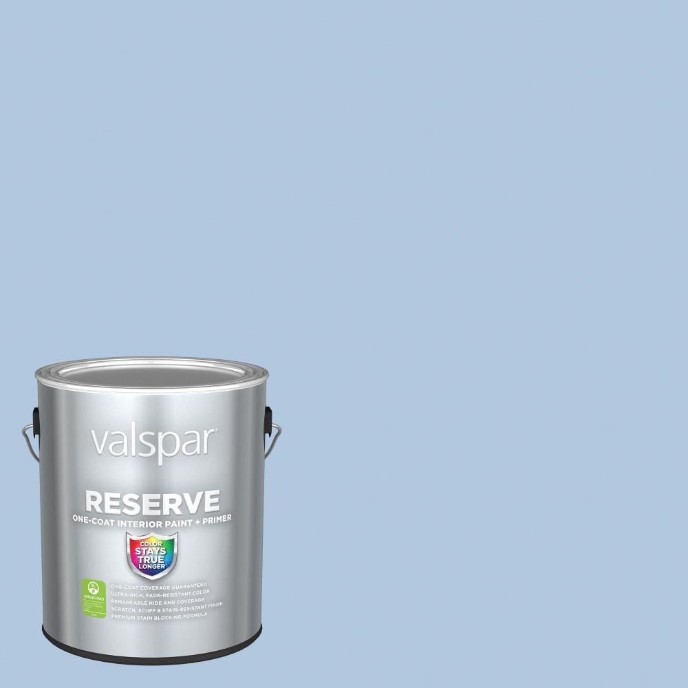 Valspar 4006-7B-2916574 Reserve Flat Utterly Blue 4006-7B Latex Interior Paint Paint + Primer ( 1-gallon )