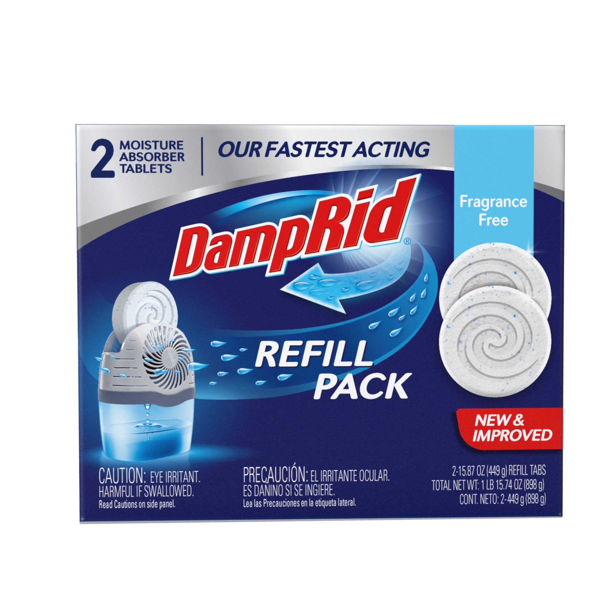 DampRid FG97FFSB 31-oz Fragrance Free Refill Moisture Absorber