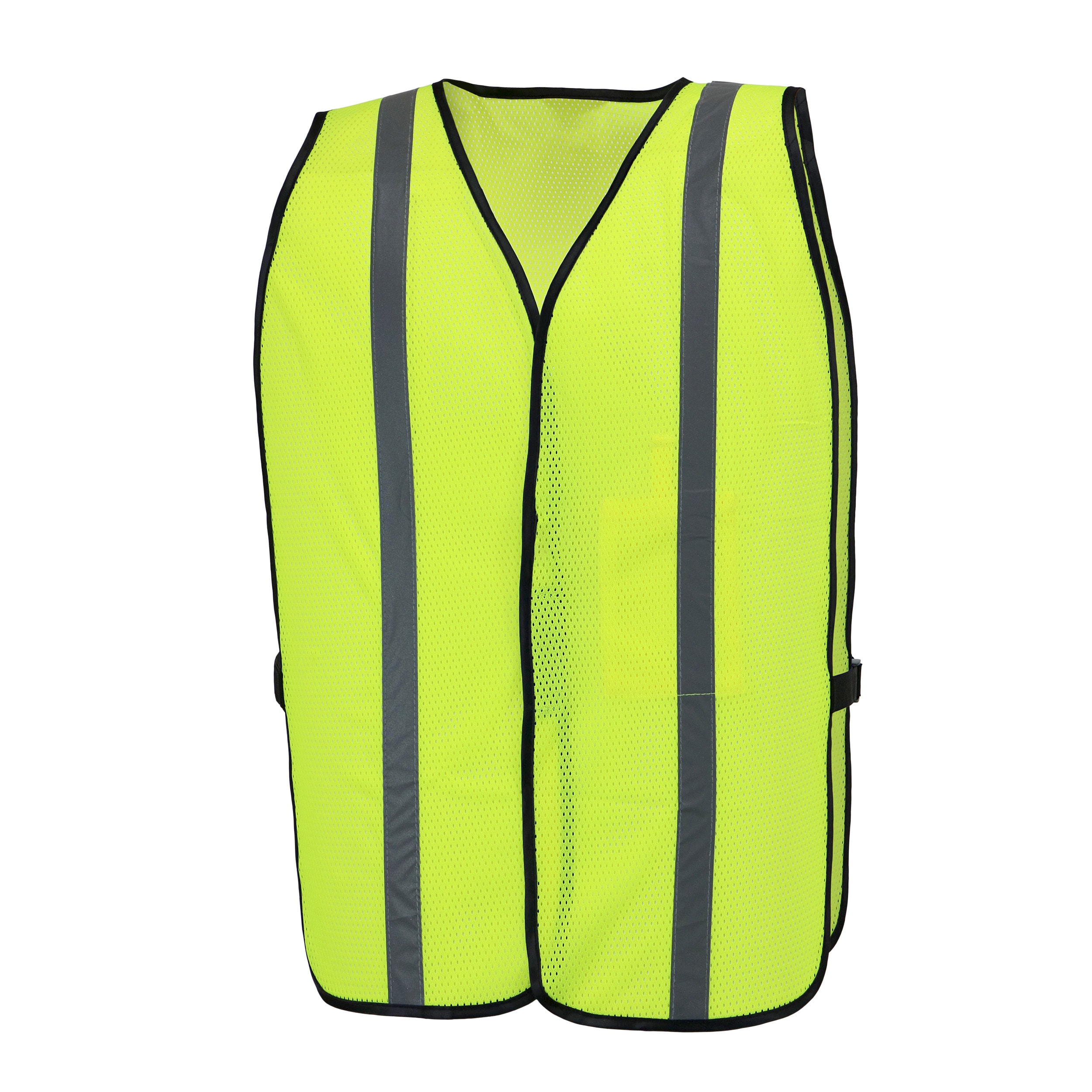 3 x Hi Vis Safety Vests Zipper Pockets Orange/Yellow Warehouse Day/Night Use 