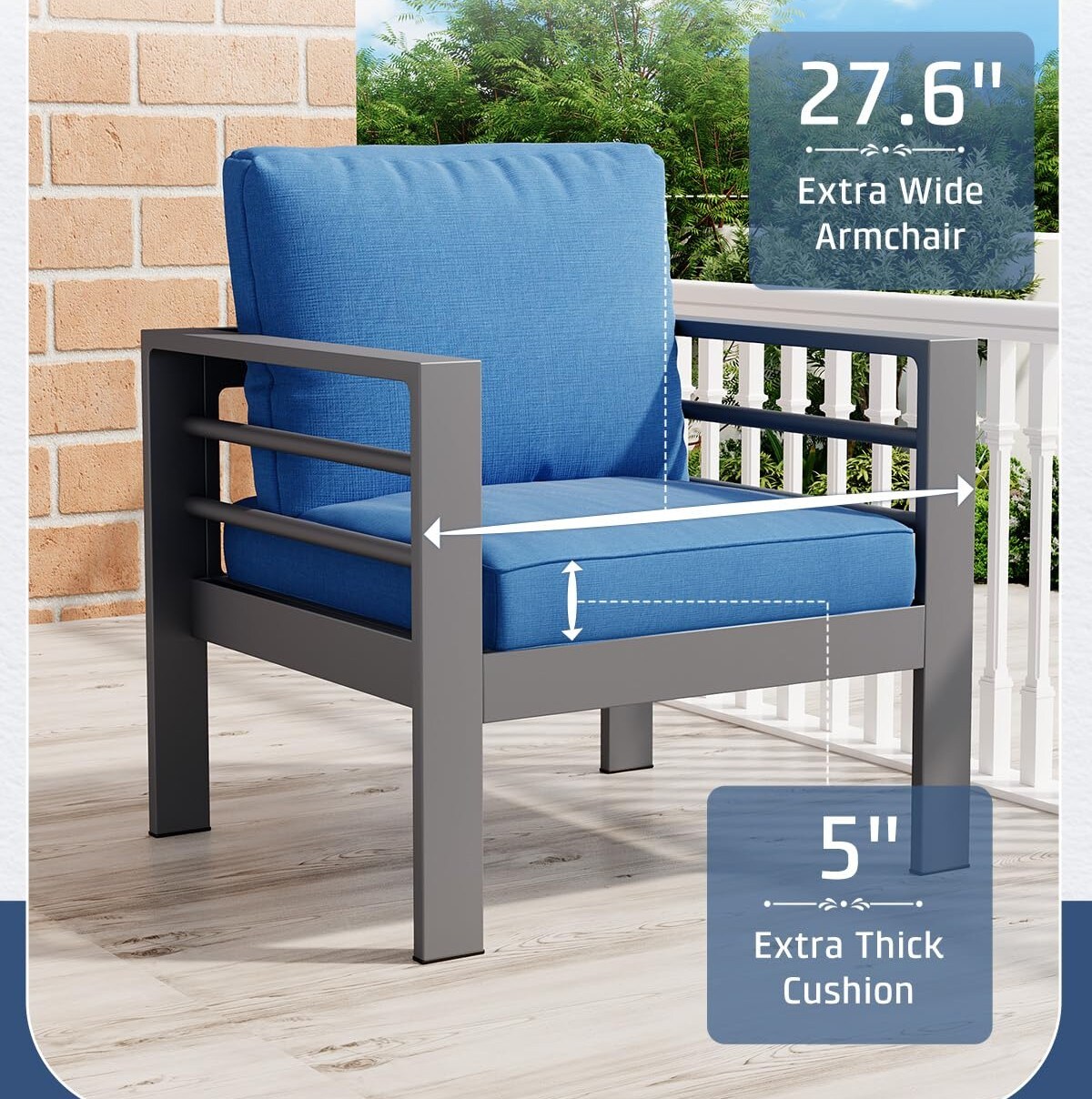 AECOJOY 16343BU-LS02 Patio-Conversation-Sets - View #3