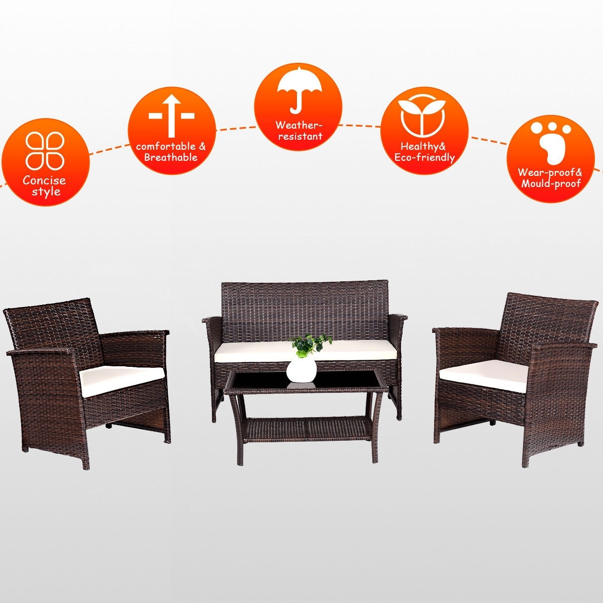 CASAINC WF-HW57026 Patio-Conversation-Sets - View #5