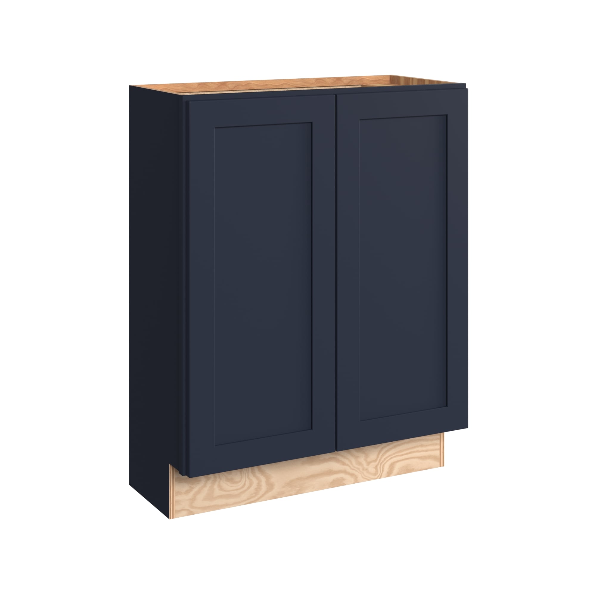 KraftMaid Momentum B2712.FHG77 Deveron 27-in W x 34.5-in H x 12-in D Midnight Base Fully assembled Plywood Cabinet Recessed Panel