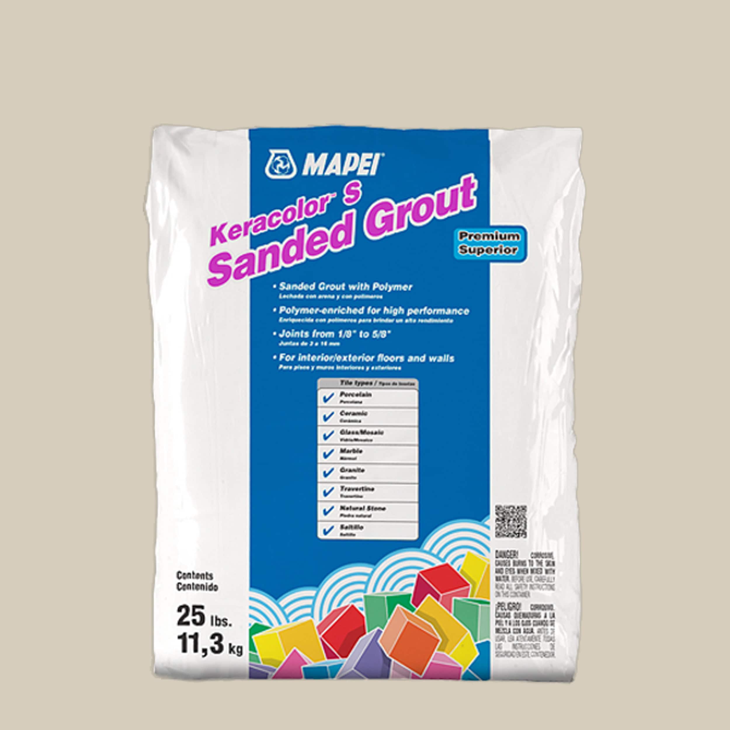 MAPEI 5UJ501411 Keracolor Biscuit #5014 Sanded Grout (25-lb)