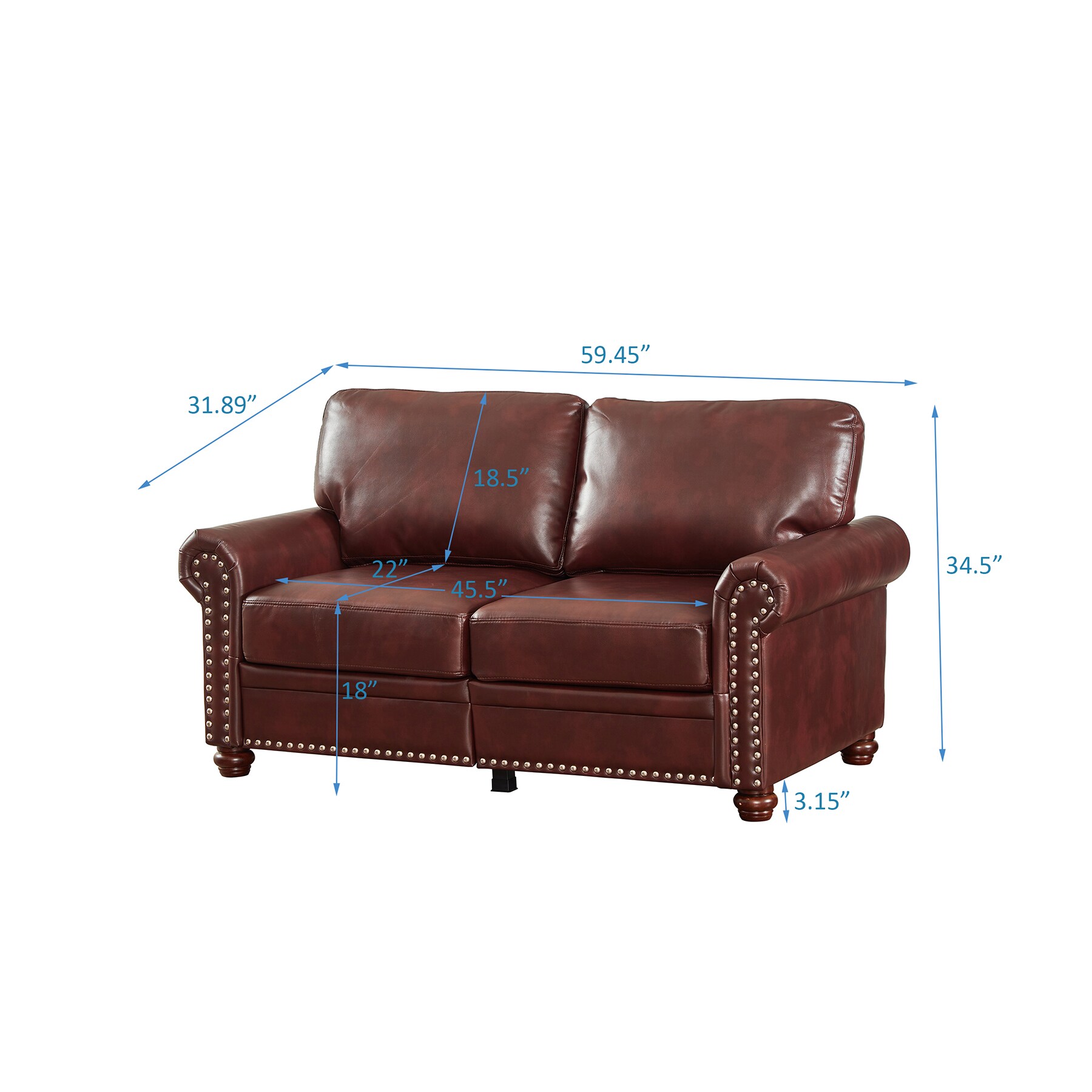 SINOFURN SYA3100107BG Sofas-Loveseats - View #5