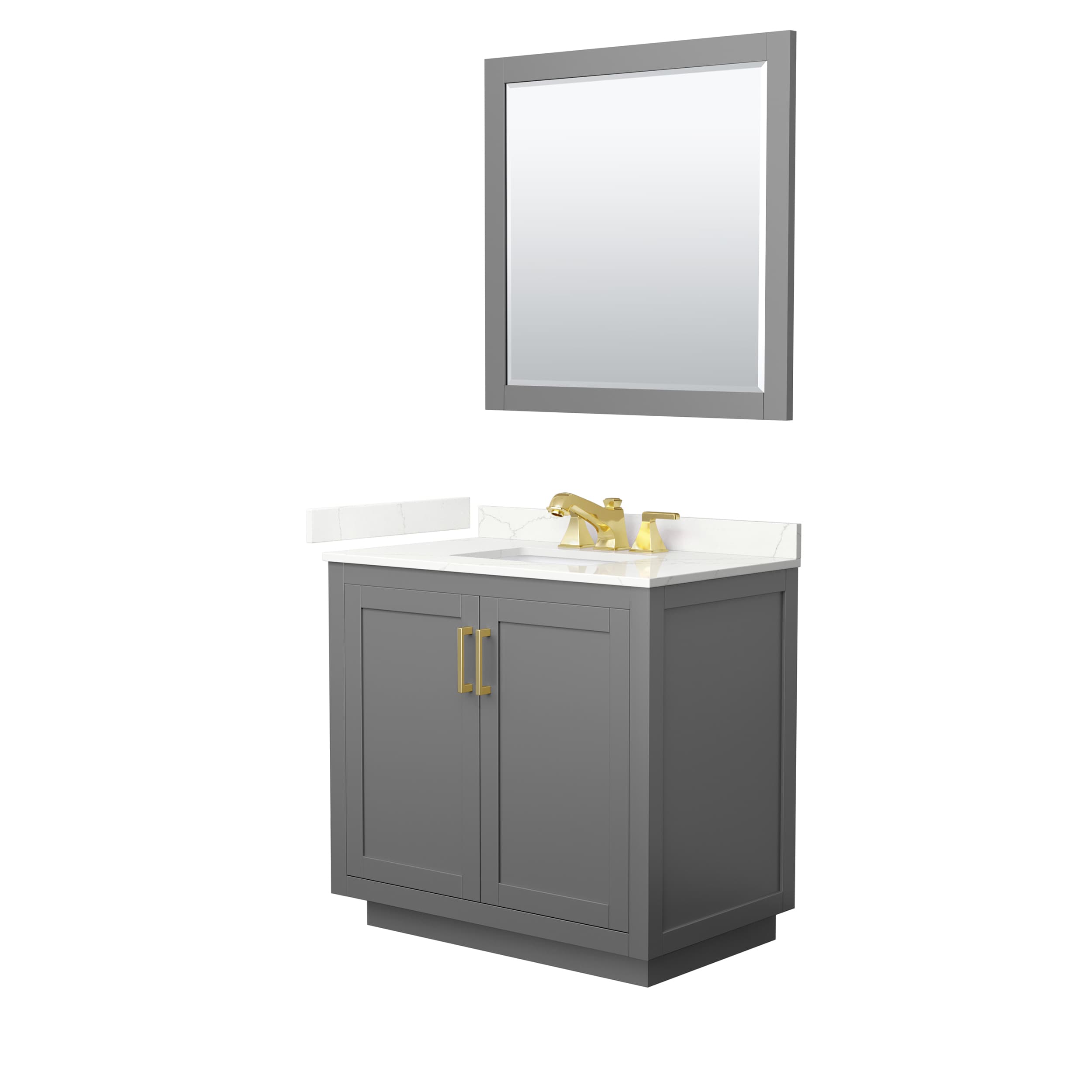 Wyndham Collection WCF292936SGGGTUS3M34 Bath-Vanity-Combo - View #2