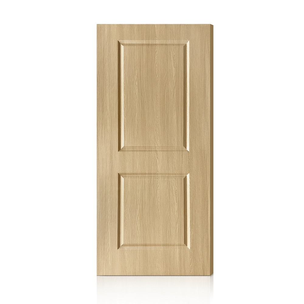 CALHOME OAK-2PANEL-80X36 36-in x 80-in Oak 2-panel square Smooth Hollow core Prefinished MDF Slab Door