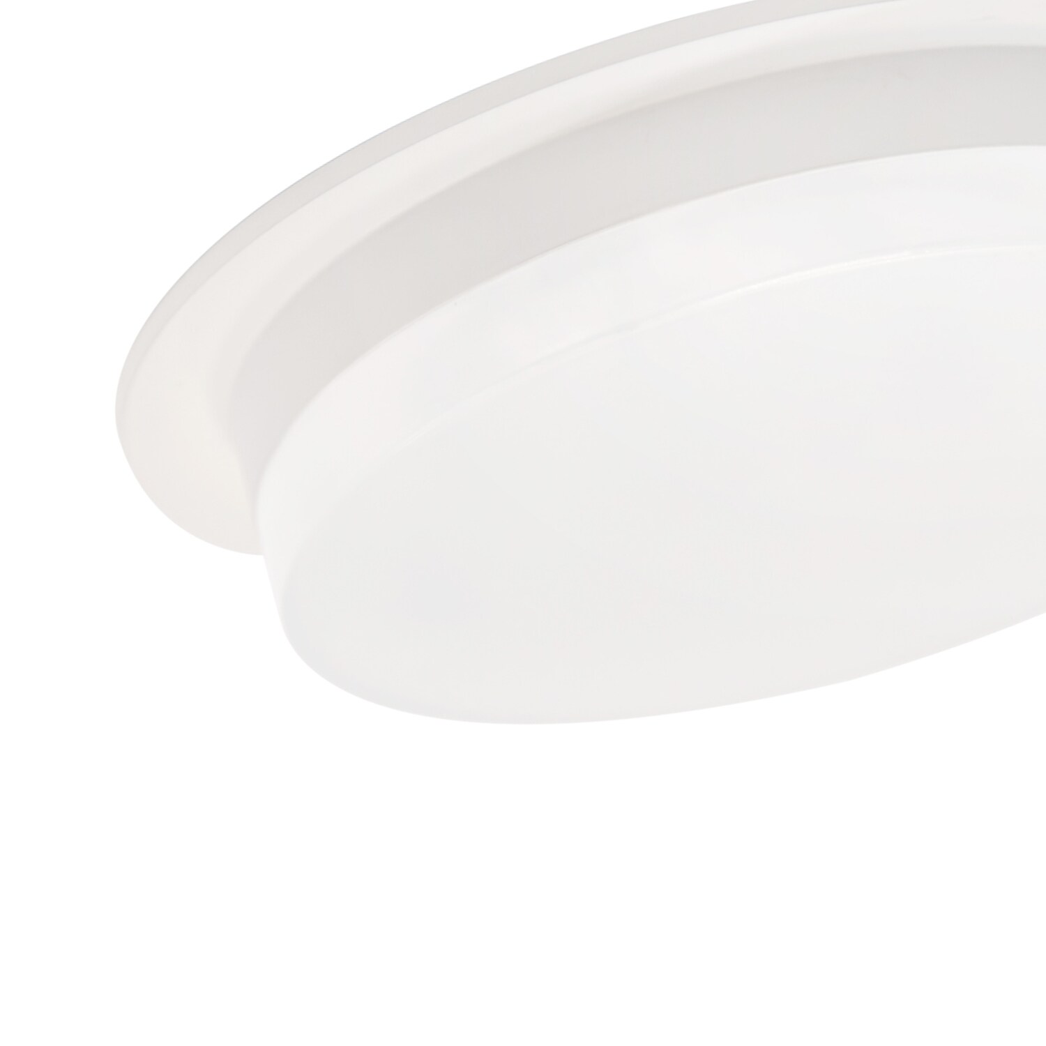 Stockton Slim White Aluminum LED Flush Mount for Indoor/Outdoor