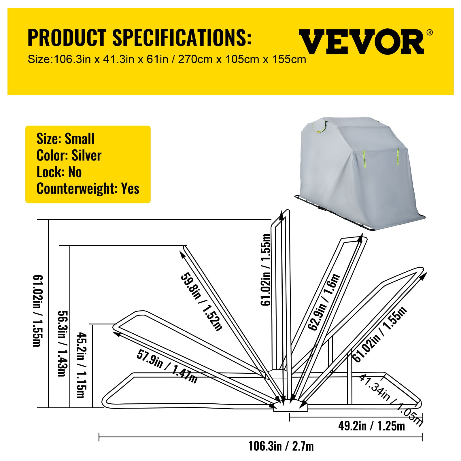 VEVOR SHMTCXZCPDHYSDS01V0 Rec-Vehicle-Acc - View #8
