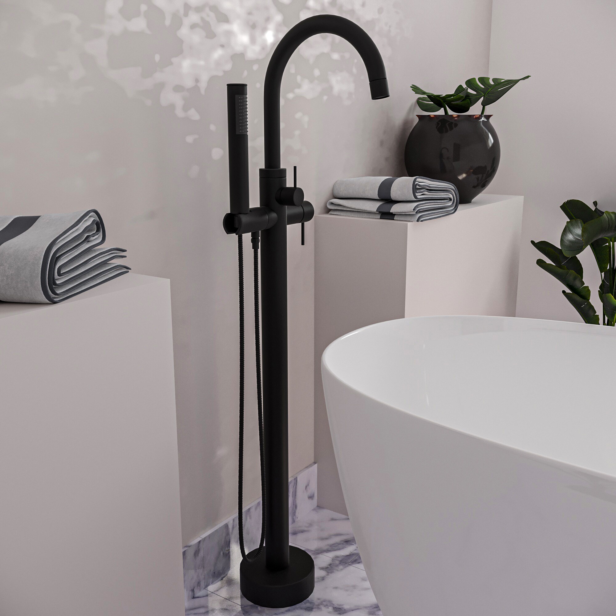WESTBRASS DF02043-62 Roman-Tub-Faucets - View #2
