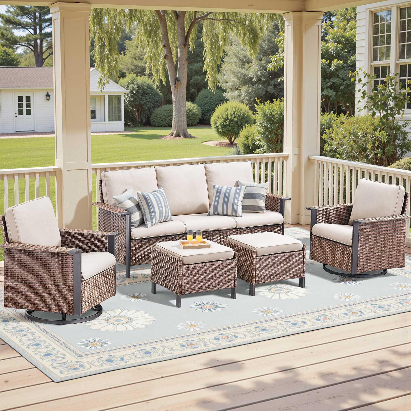 Rilyson LMSW202118BG Patio-Conversation-Sets - View #11