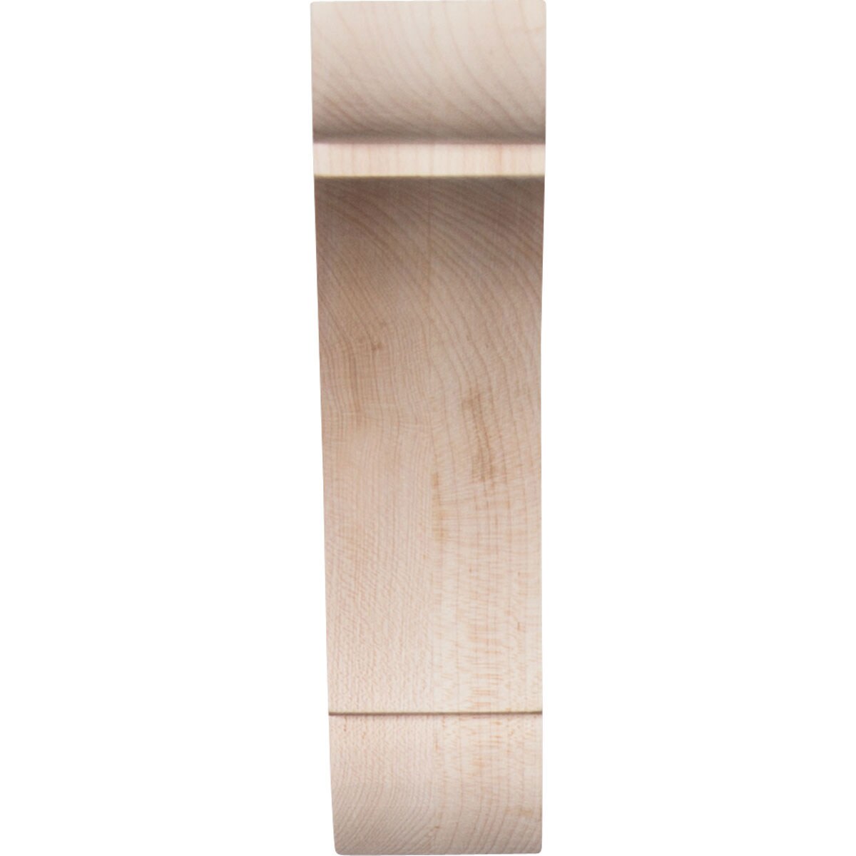 Small Alder Wood Decorative Corbel Bracket, 6" x 6"
