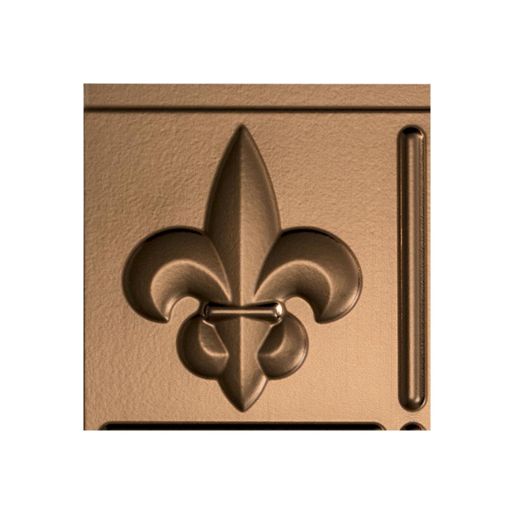 Fasade X9726 Sample 6-in x 6-in Plastic Oil Rubbed Bronze Backsplash Panels