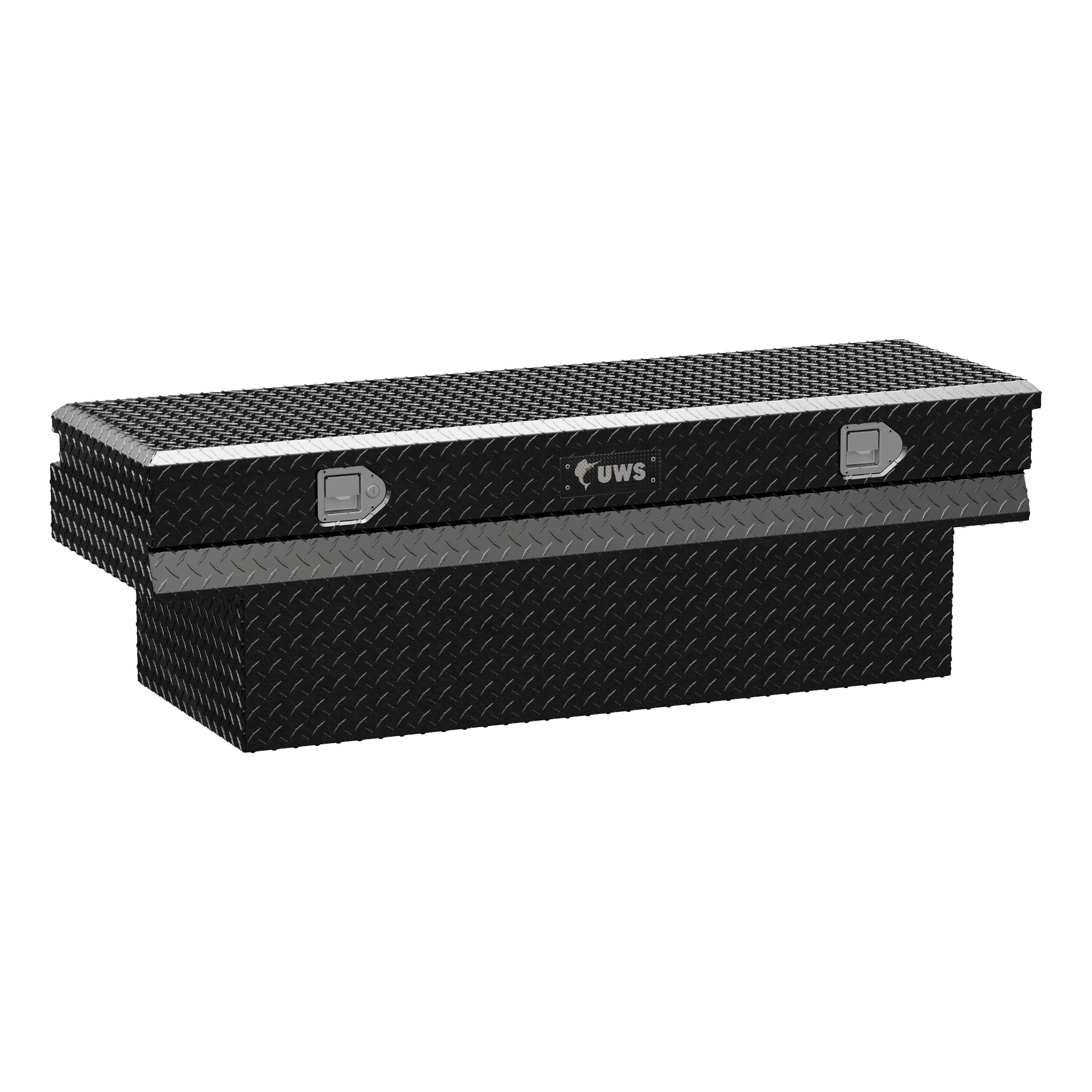 UWS EC20342 59.875-in x 20.000-in x 18.875-in Gloss Black Aluminum Chest Truck Tool Box
