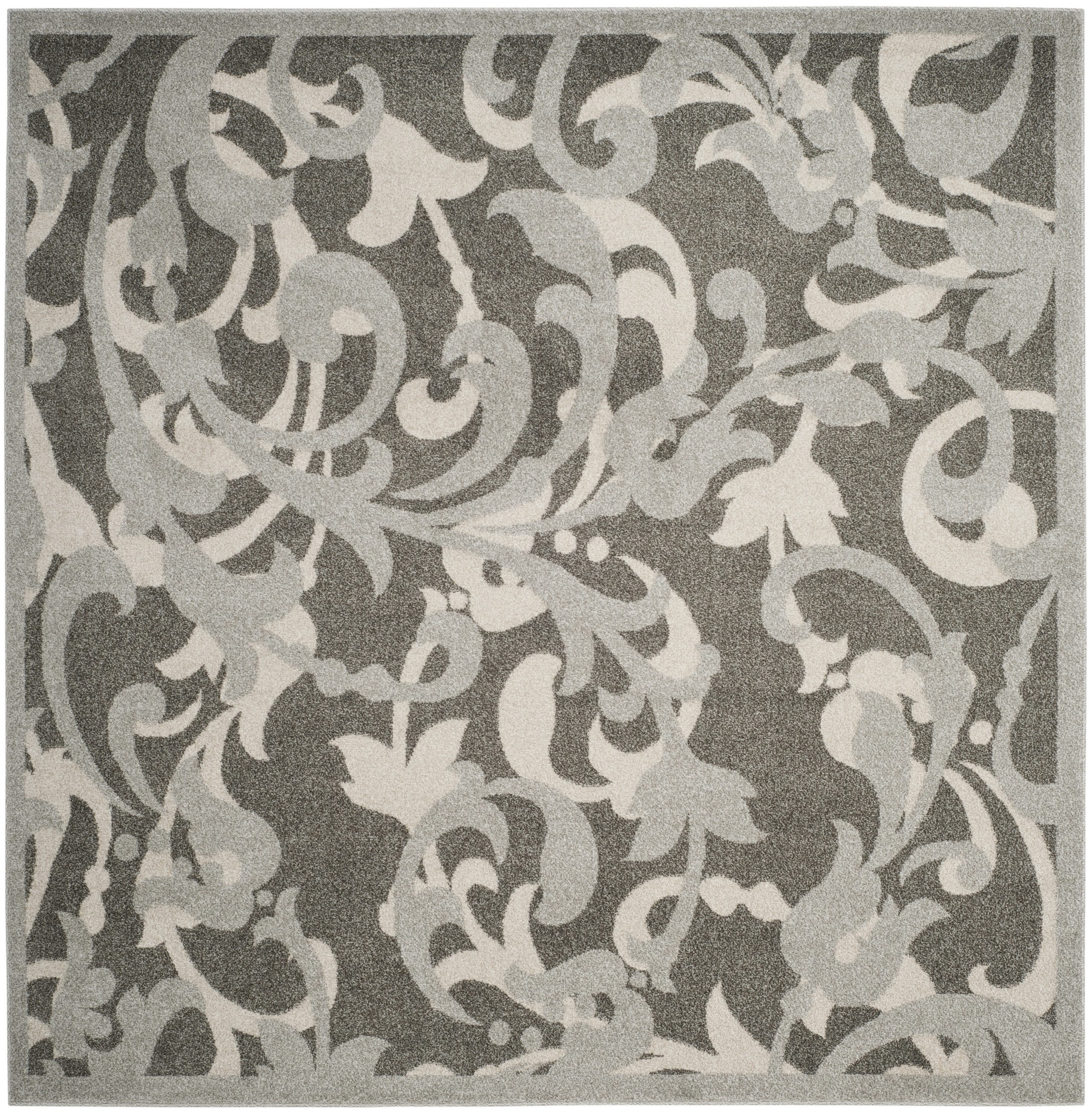 Safavieh AMT428C-7SQ Amherst Sophia 7 x 7 (ft) Loomed Synthetic Gray/Light Gray Square Indoor Abstract Farmhouse/Cottage Area rug