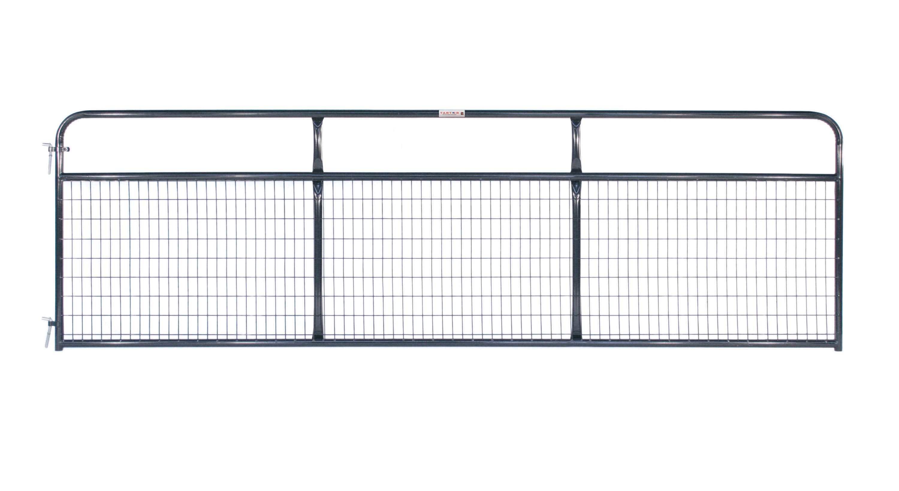 Tarter WFGB14 4-ft H x 14-ft W Blue E-coat Steel Corral Flat-top Farm Fence Gate