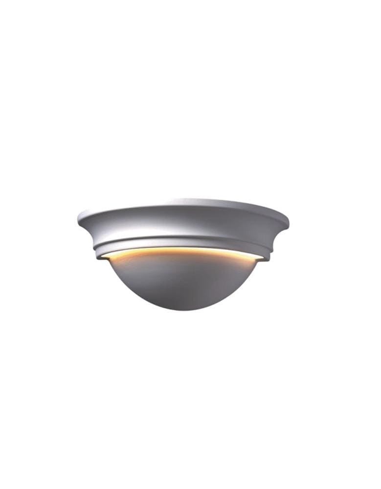 Justice Design Group CER-1515-BIS Ambiance 14.5-in W 2 -Light White Transitional Wall Sconce