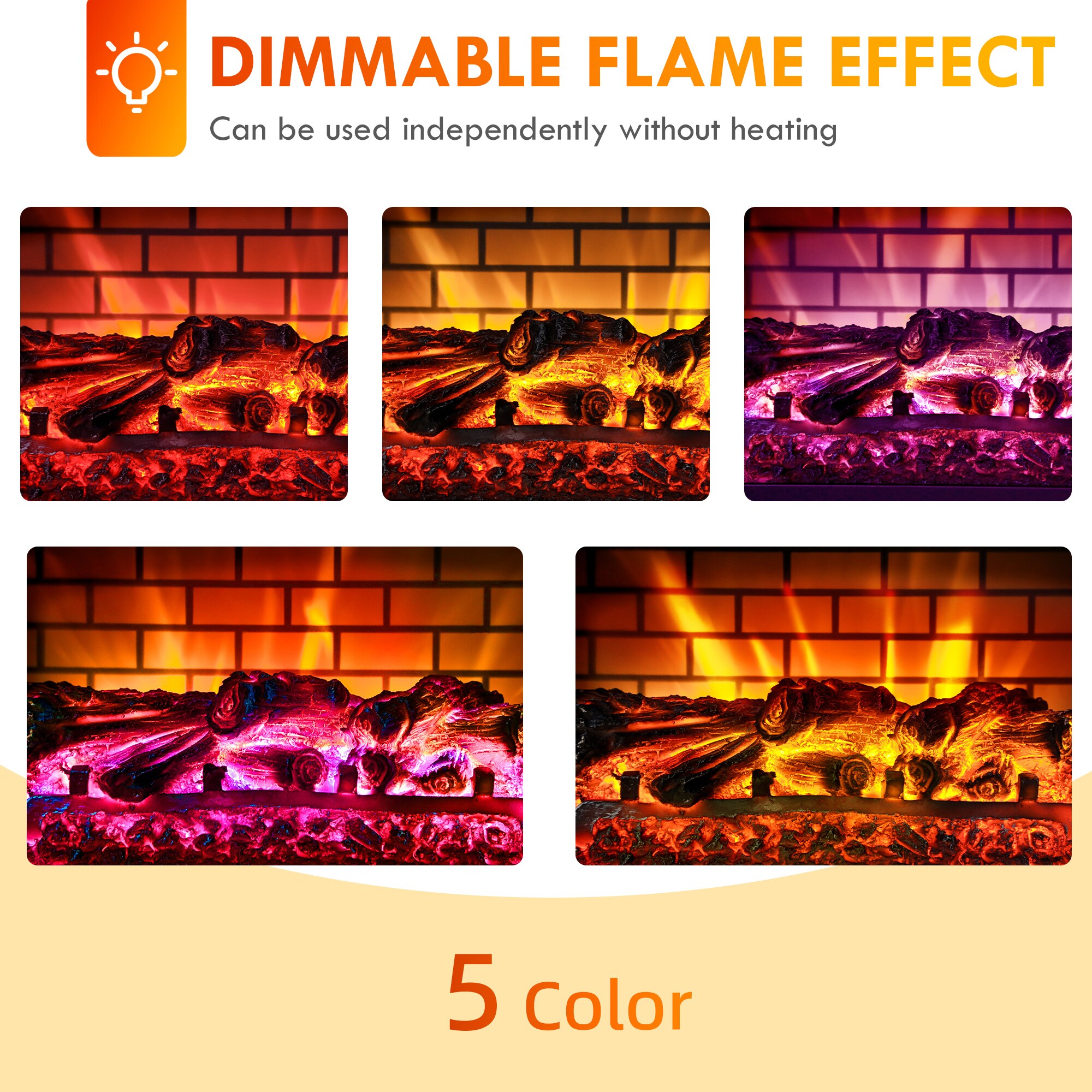 SINOFURN SYE740008BK Electric-Fireplaces - View #3