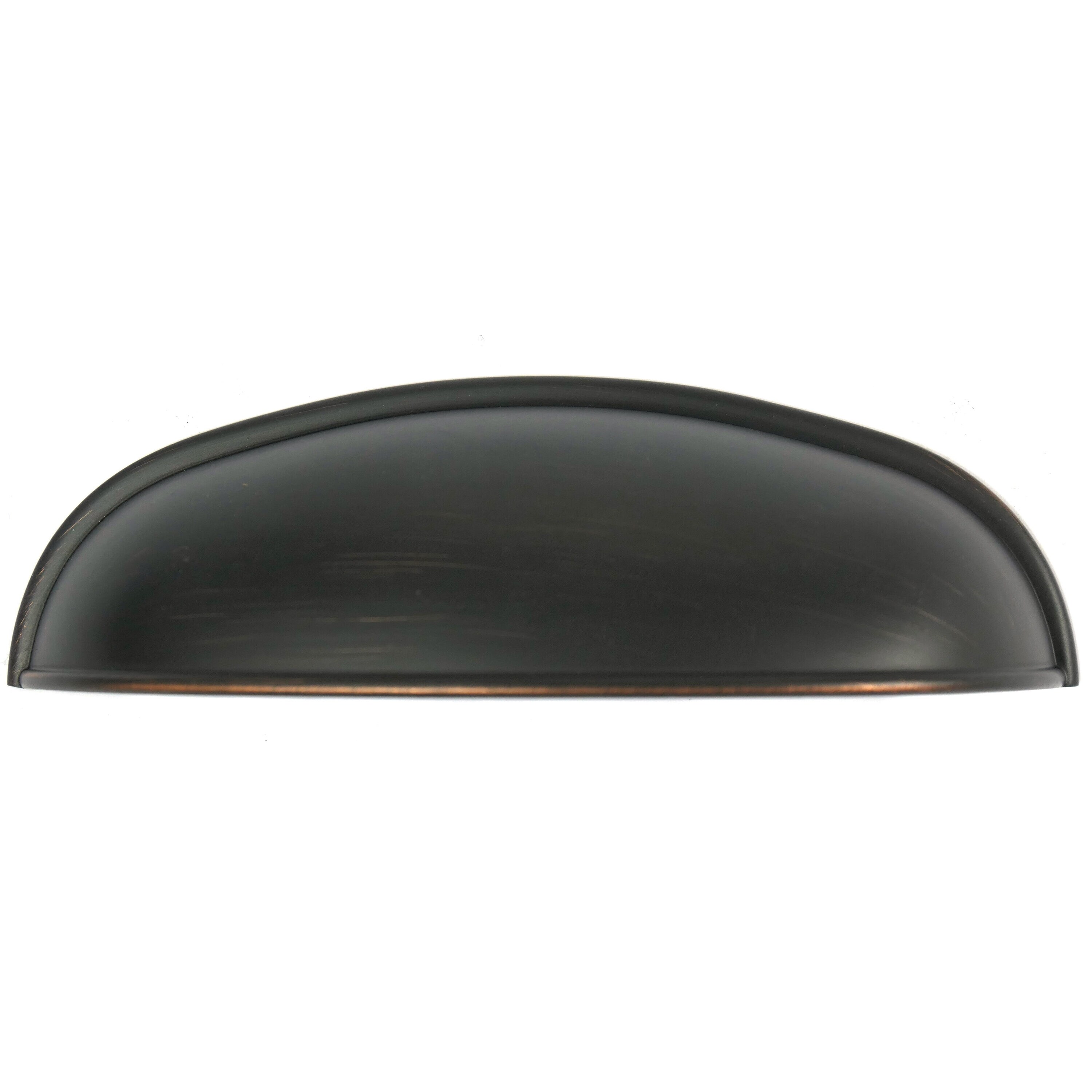 Oil Rubbed Bronze Modern Cup Pull Handle with Mounting Hardware
