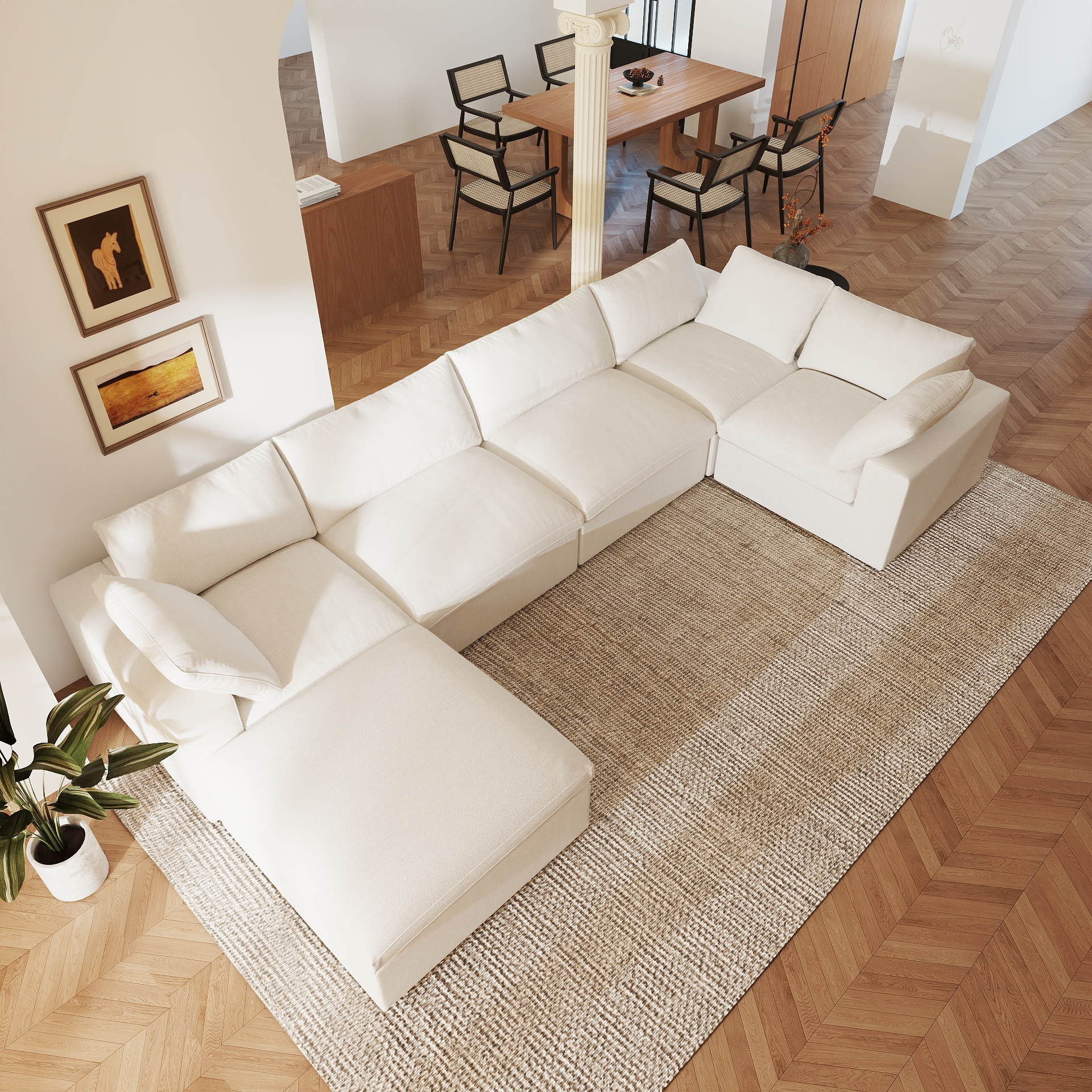BuotiqHom DH-C5+1-121WE Sofas-Loveseats - View #3