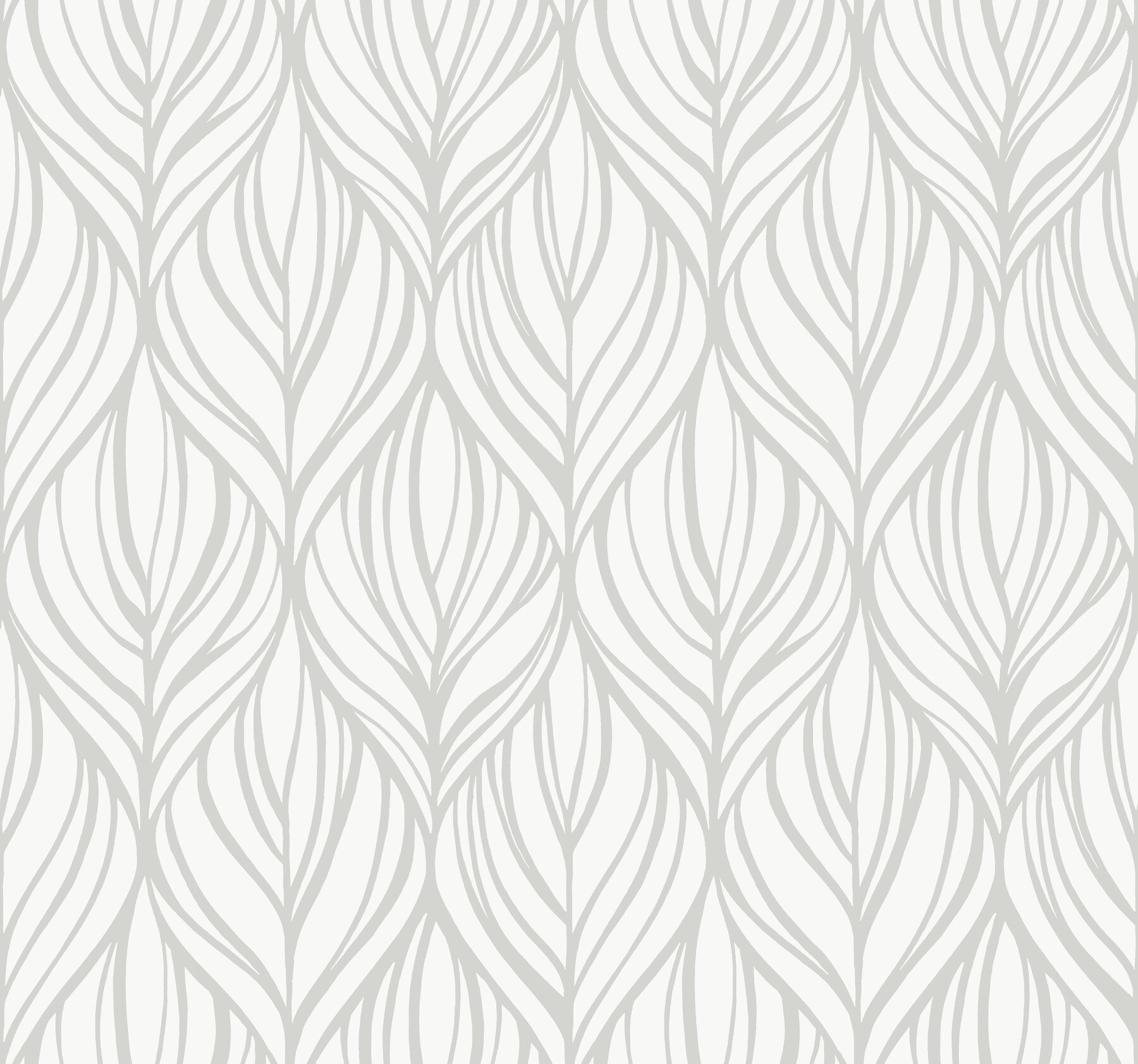 York Wallcoverings DT5084 Candice Olson After 8 60.8-Sq. Feet Silver Non-woven Ivy/Vines Unpasted Wallpaper