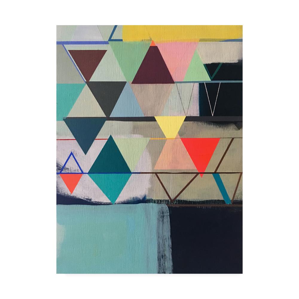 Trademark Fine Art IC00600-C1824GG Framed 24-in H x 18-in W Abstract Print on Canvas