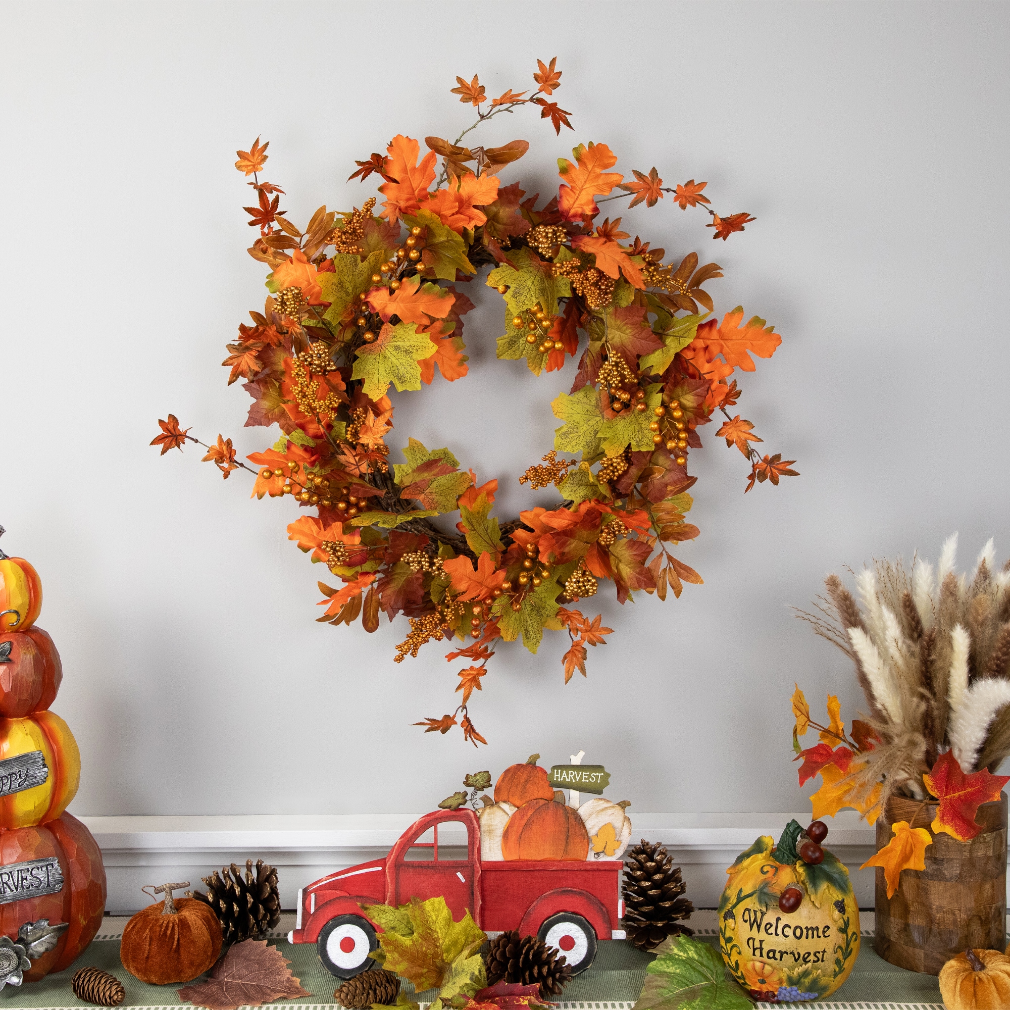 Northlight 32257212 Artificial-Thanksgiving-Wreaths - View #2