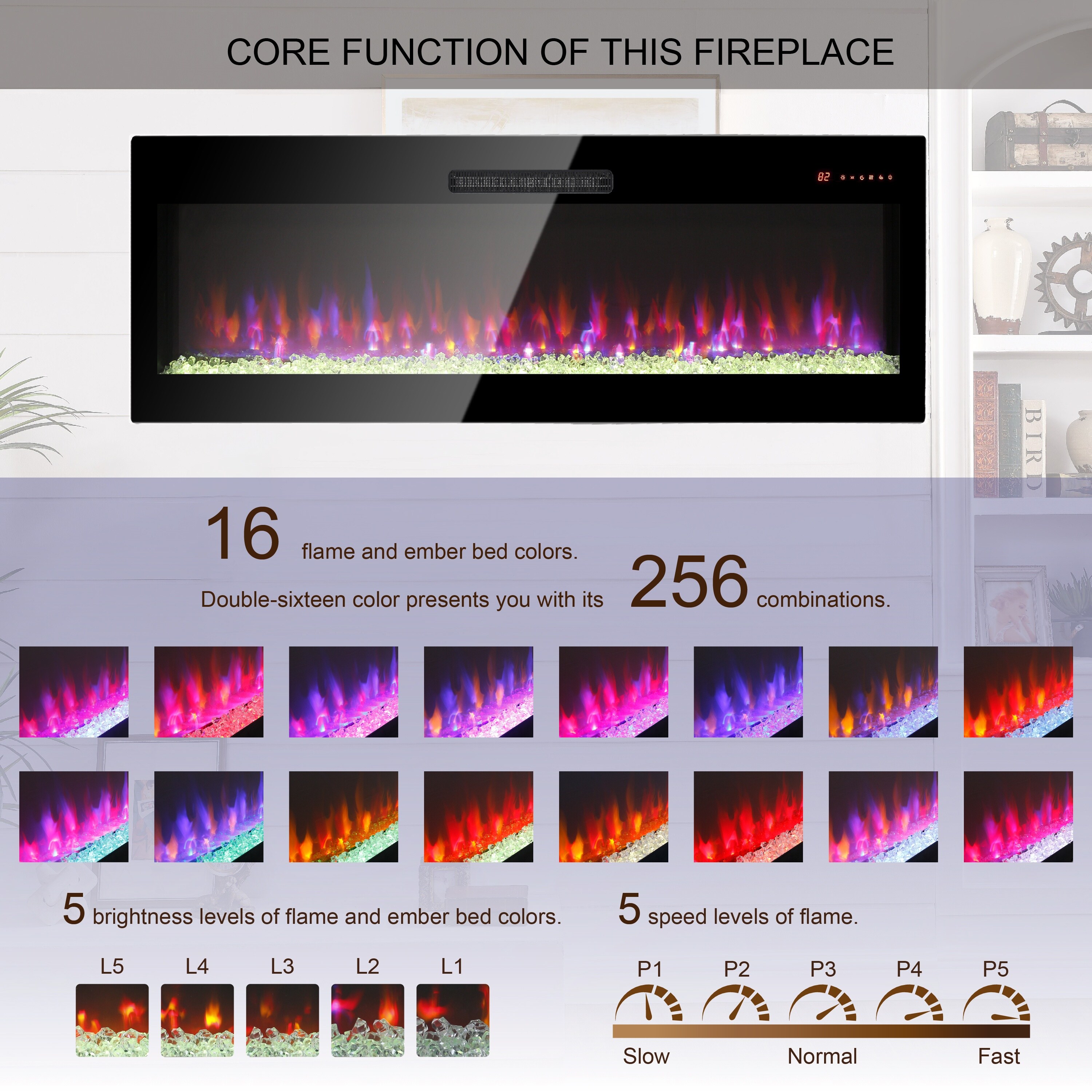 EdenDirect LW-RV60P80L-C5 Electric-Fireplaces - View #12