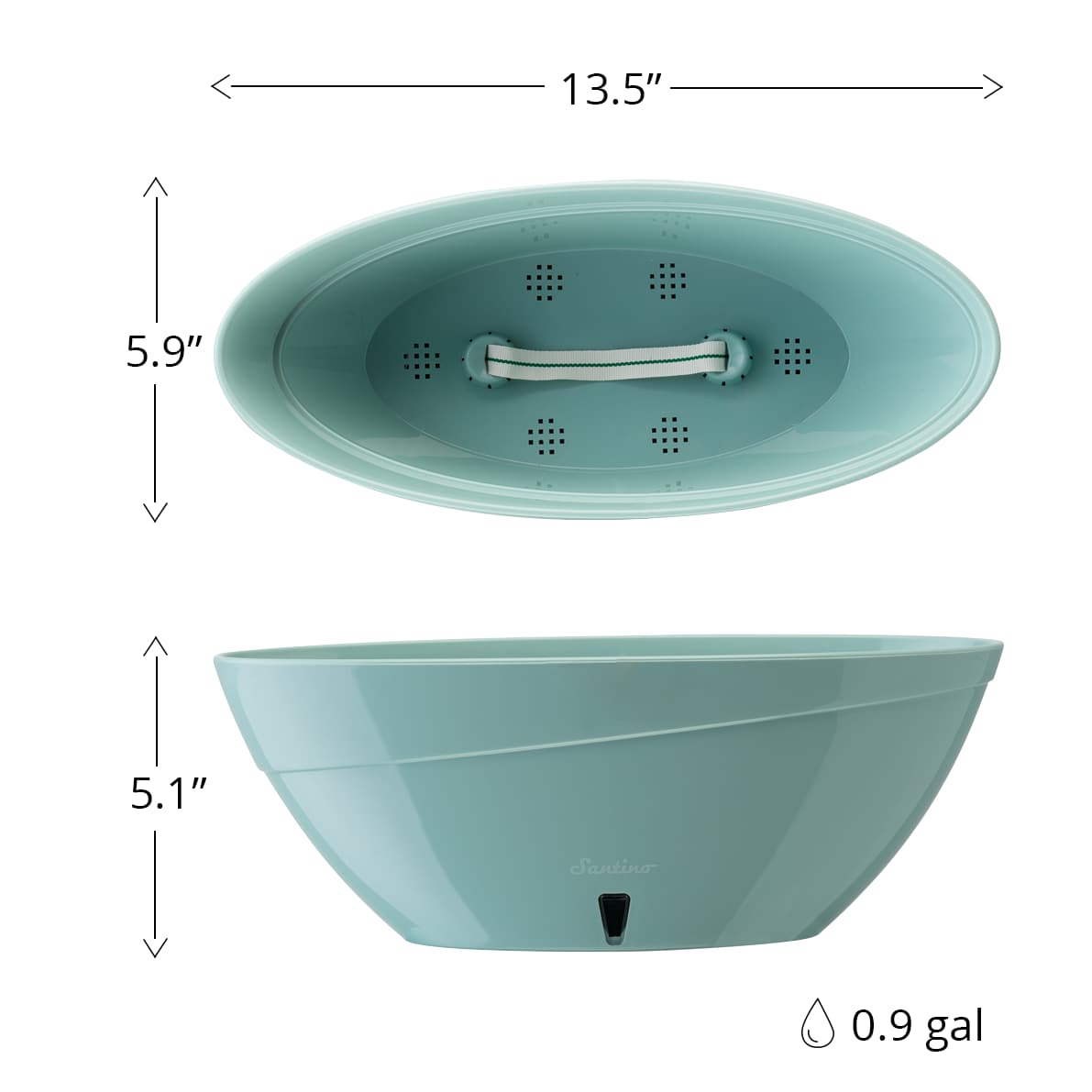 Decopots CAL135SHADEWHITE Planter-Window-Box - View #2