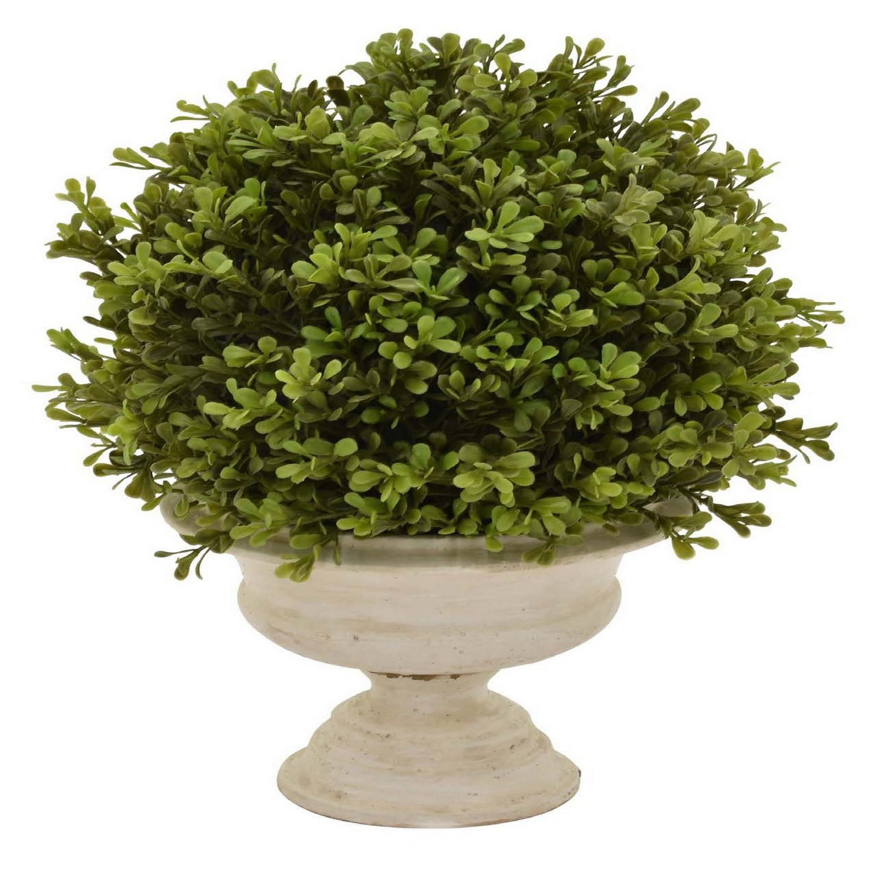 Benzara BM315663 Round 12.0-in W Medium Green HDPE Indoor/Outdoor Planter