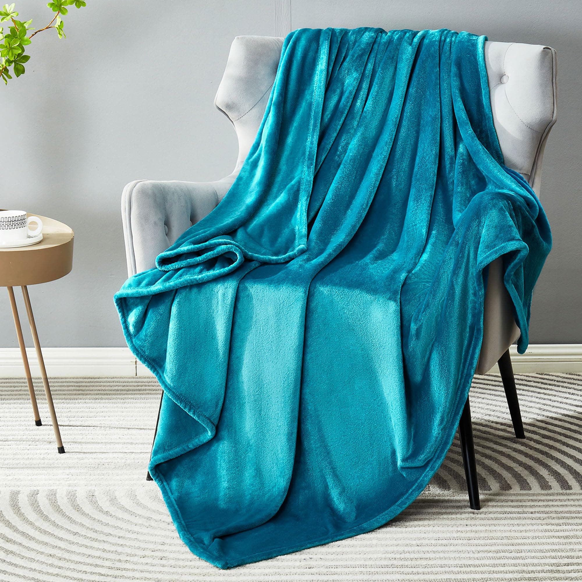 Yichuhaoxi  Soft Cozy Plush Fleece Throw Blanket Fifty by Sixty Inches Lightweight Warm Velvet Flannel Blanket for Bedroom Couch Sofa and Pet Use