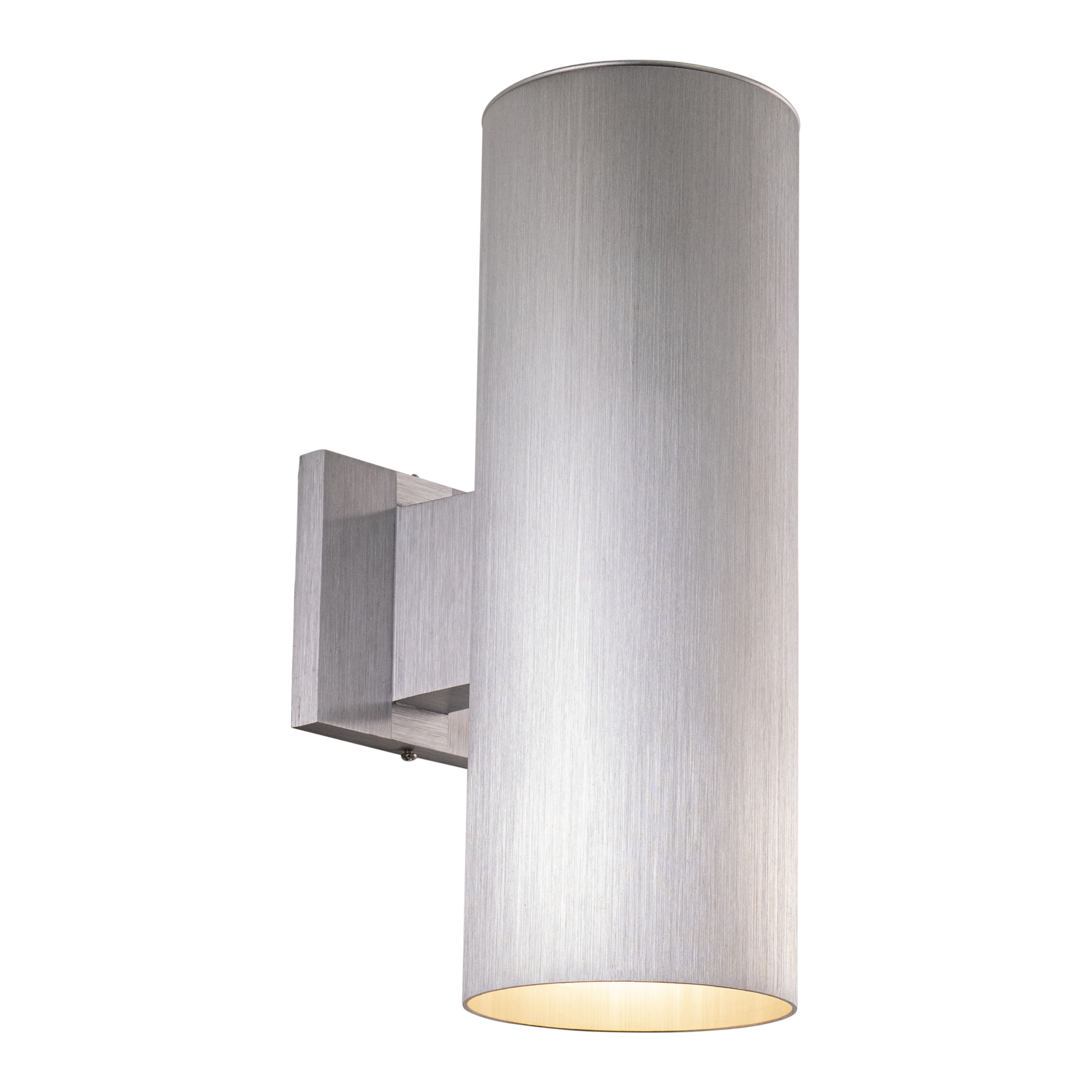 Cascadia CO-OWB052SL Chiasso 2 -Light 14.25-in H Satin Aluminum Hardwired Outdoor Wall Light