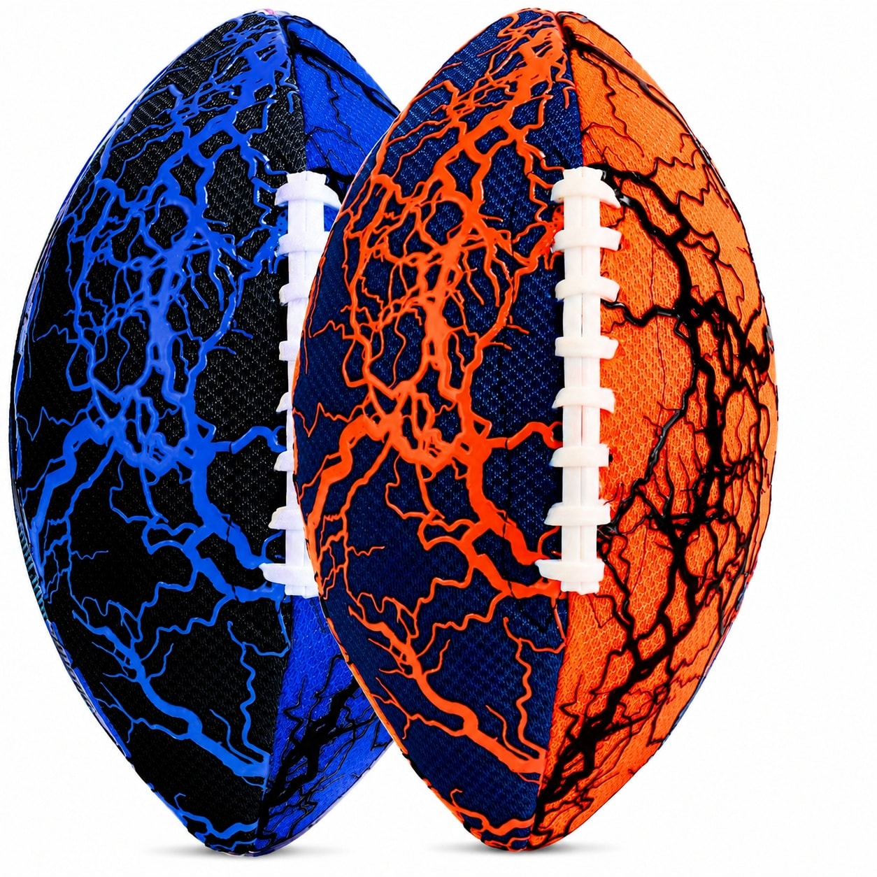 Aoibox  Waterproof Water Football 2 Pack with Double Laced Grip and Inflatable Bladder 8 58 x 4 84 x 4 25 inches for Pool
