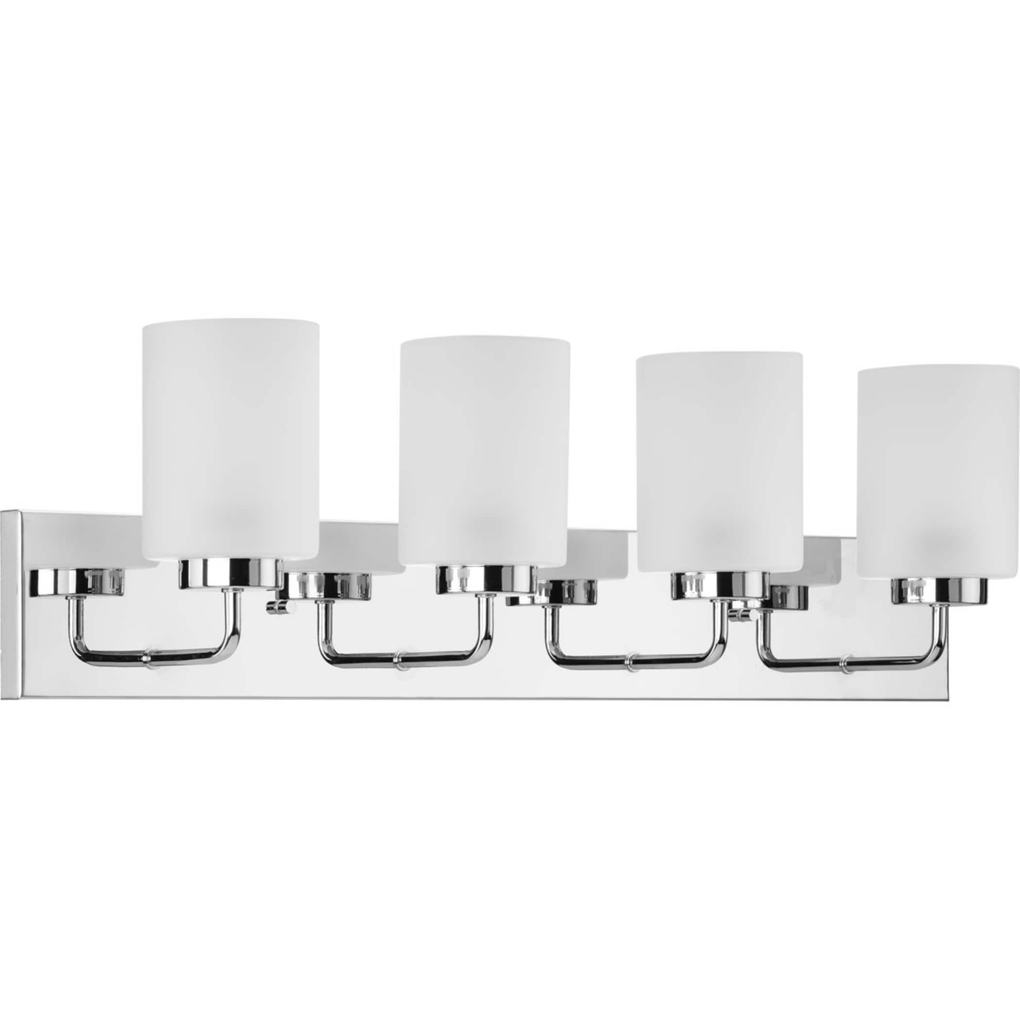 Progress Lighting P300330-015 Merry 30-in 4 -Light Polished Chrome Transitional Vanity light