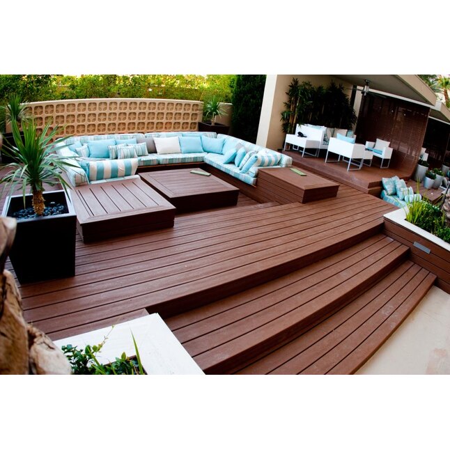 Fire Pit Grooved Composite Deck Board, Fire Pit Mat For Trex Deck