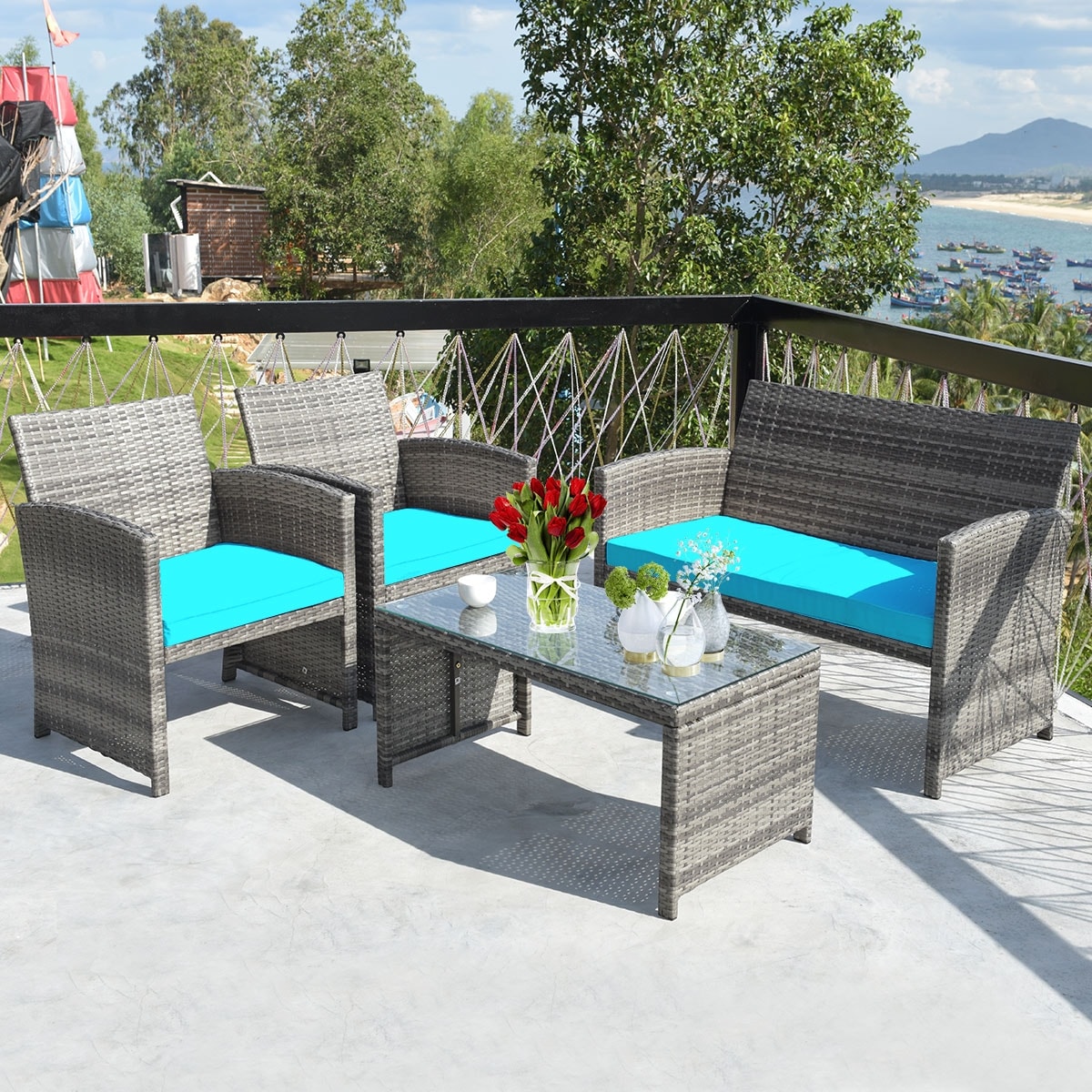 Forclover HYFAS01TU Patio-Conversation-Sets - View #9